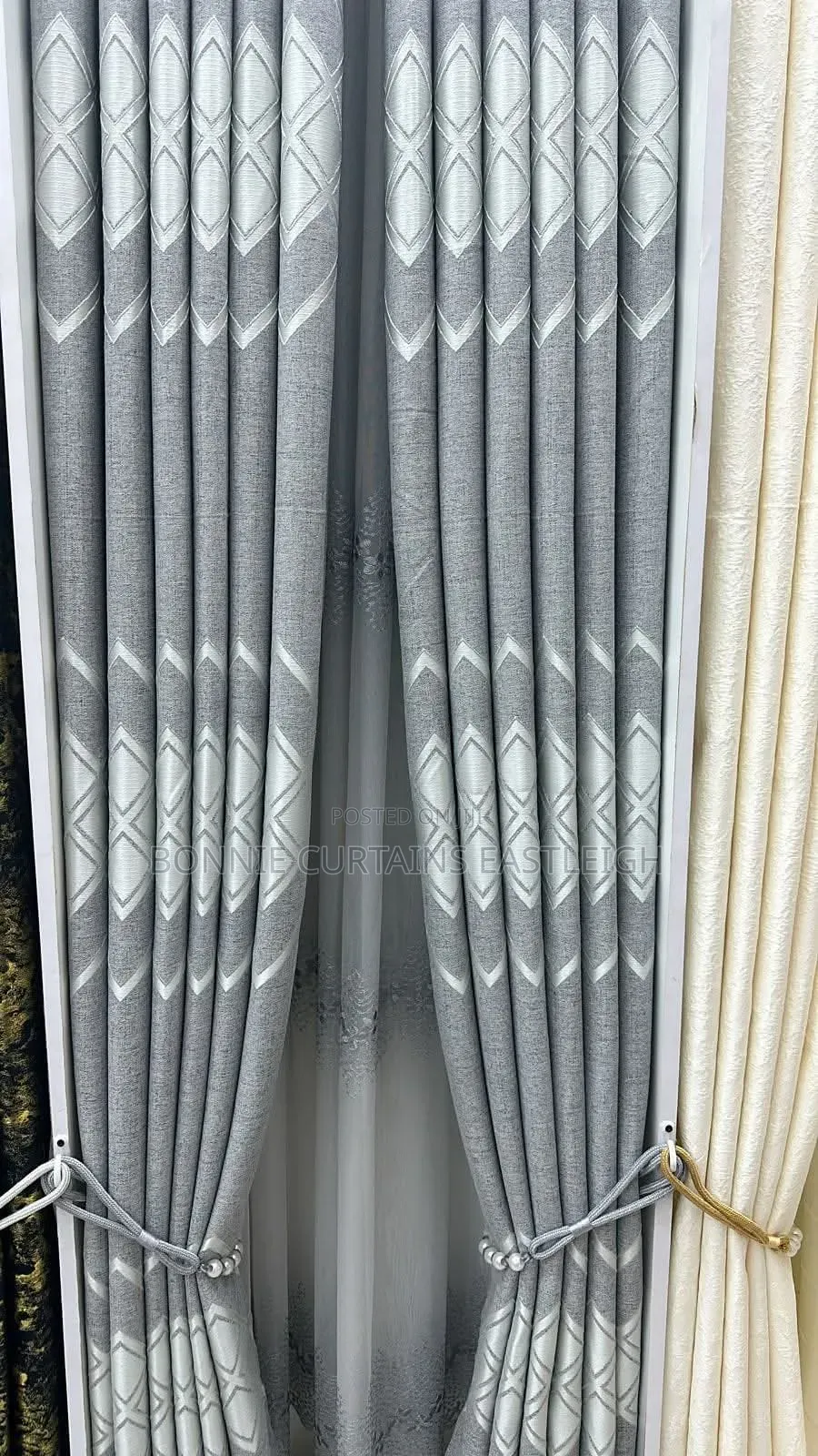 Guests Rooms Curtains and Plain White Sheers