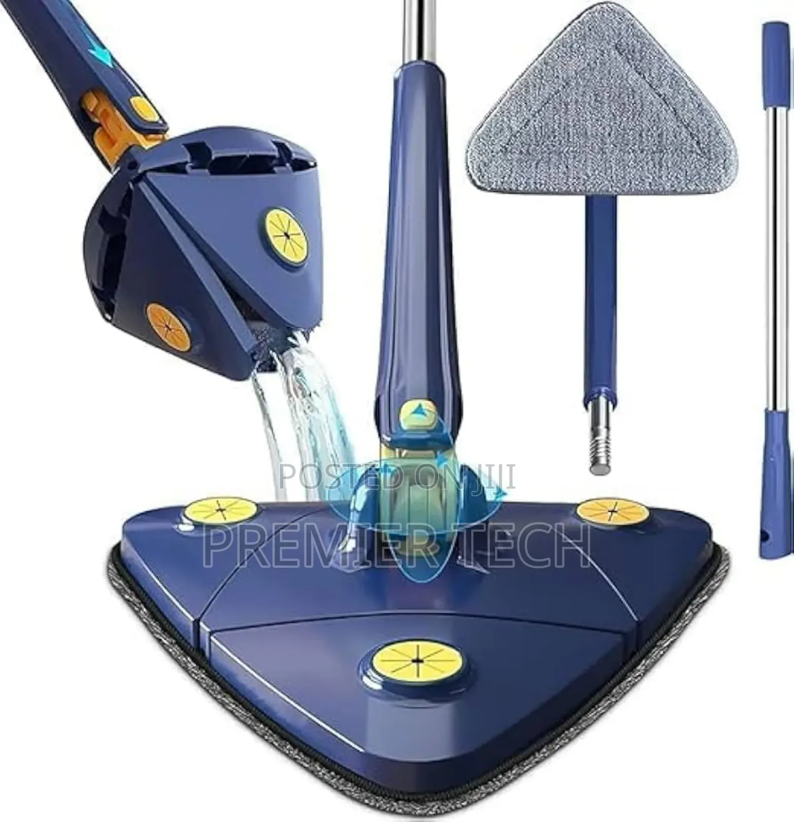 Long Handle Triangular Twist Mop