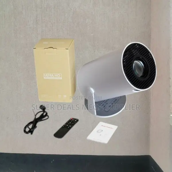 Hy300 1080p High Bright Smart Mini Projector With Inbuilt Speaker