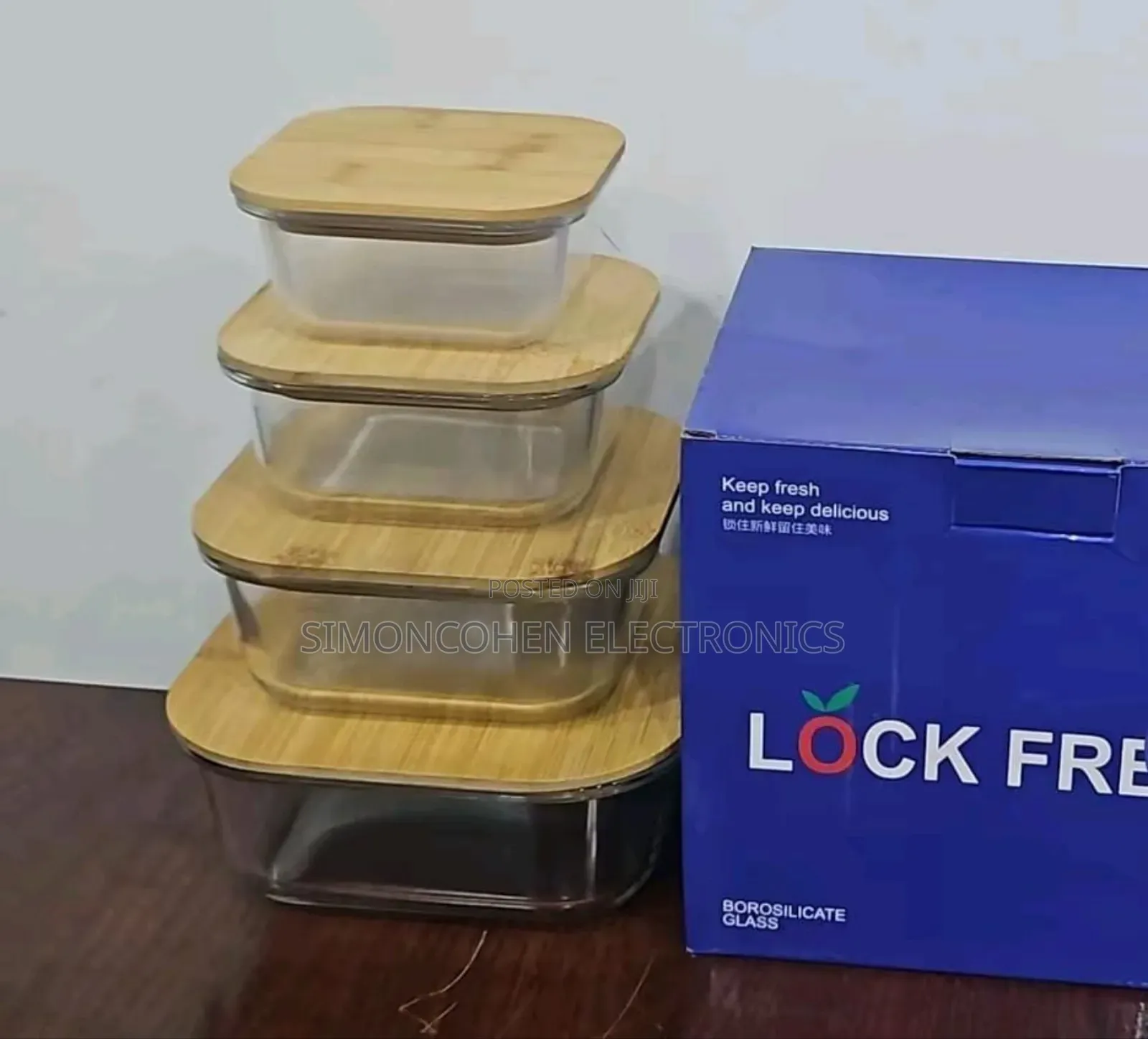 Lock Fresh 4in1 Glass Food Storage Container