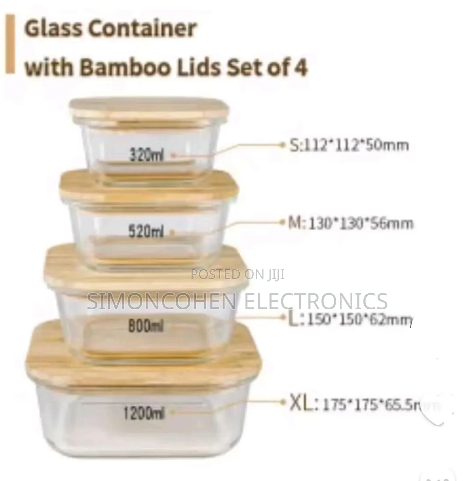 Lock Fresh 4in1 Glass Food Storage Container