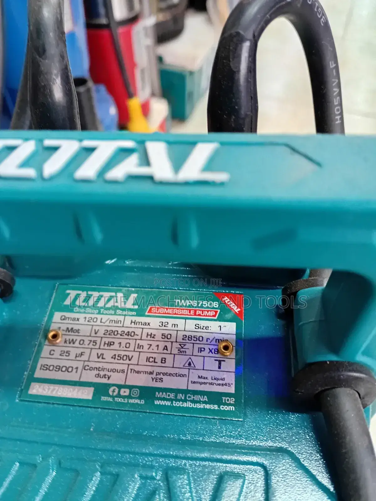 Total 1hp Submersible Pump 0.75kw