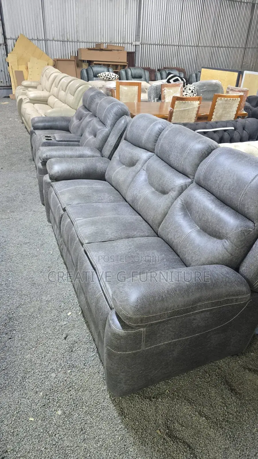 Distinctive 5 Seater Semi Recliner Sofa 3 2