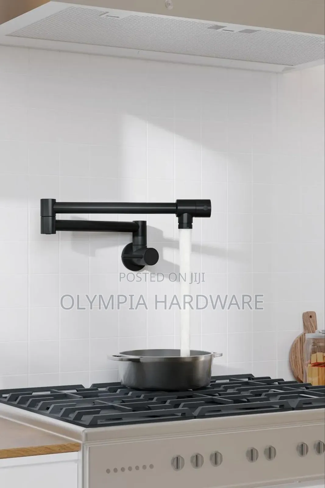 Black Pot Filler Tap Heavy Guage