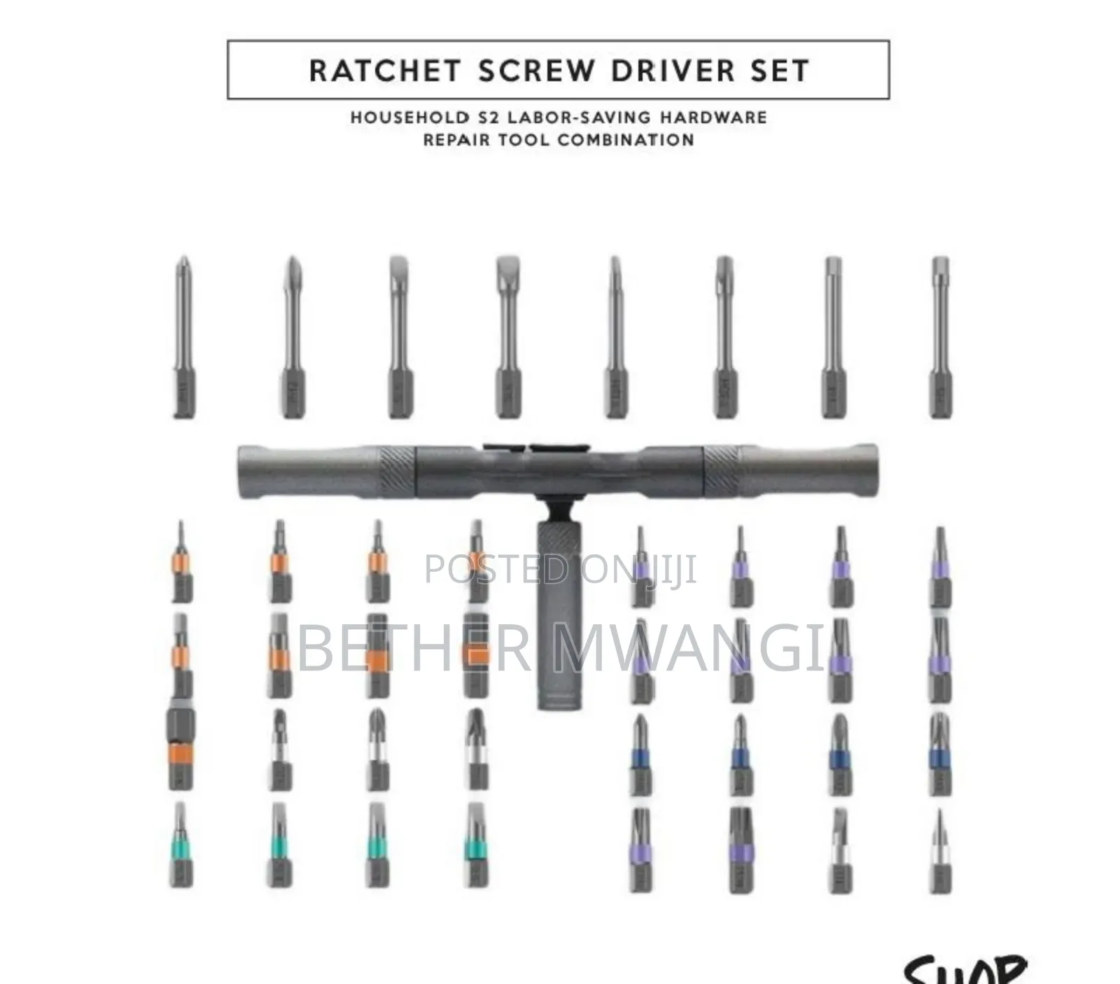 24-pieces Ratchet Screw Driver Set In Kenya