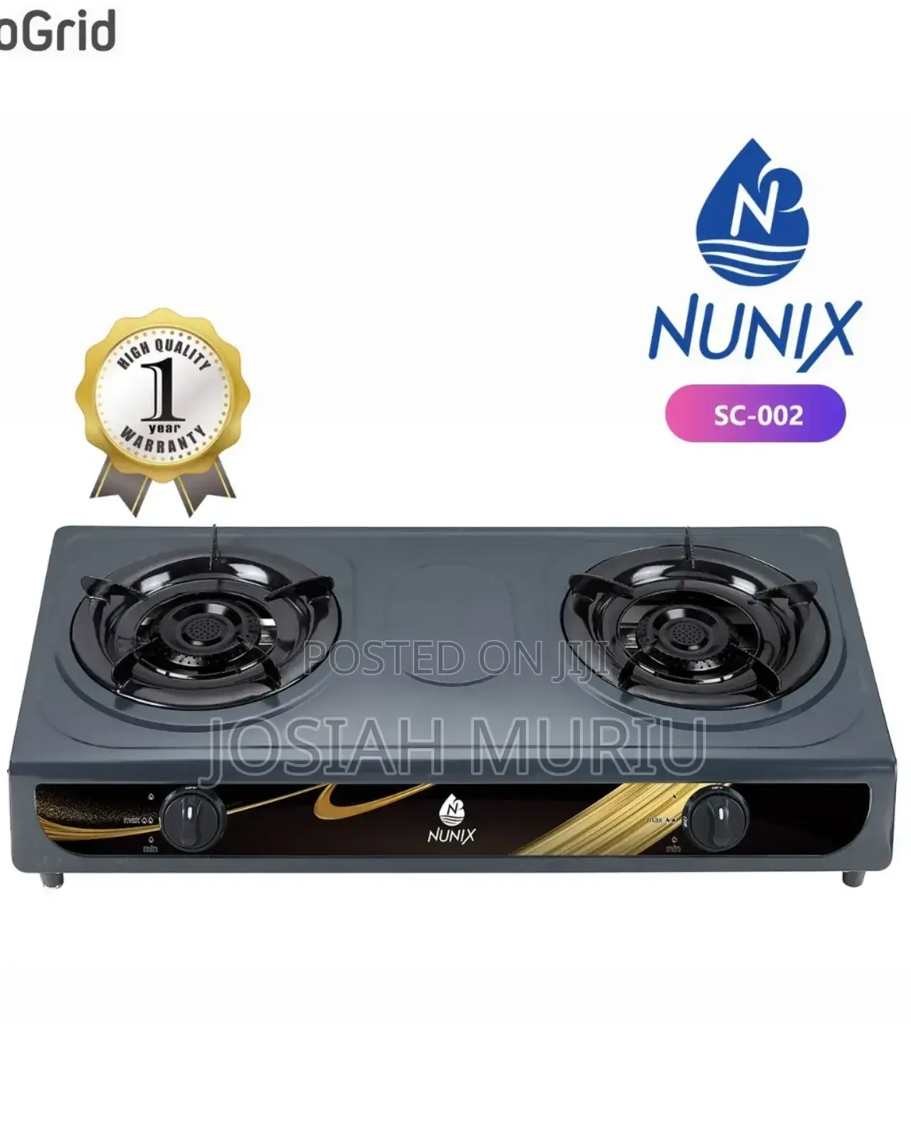 Nunix Sc 002 Table Top2 Burner Gas Cooker.