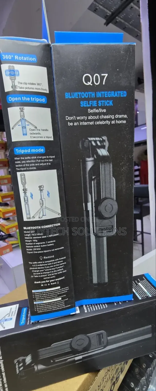 Selfie Stick Travel Tripod for Cell Phone With Remote Control