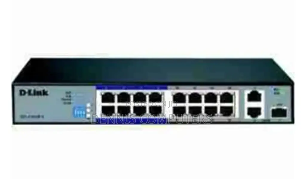 D-Link Des-F1016p-E 16-Port Poe+ Surveillance Switch With 16 Poe Ports