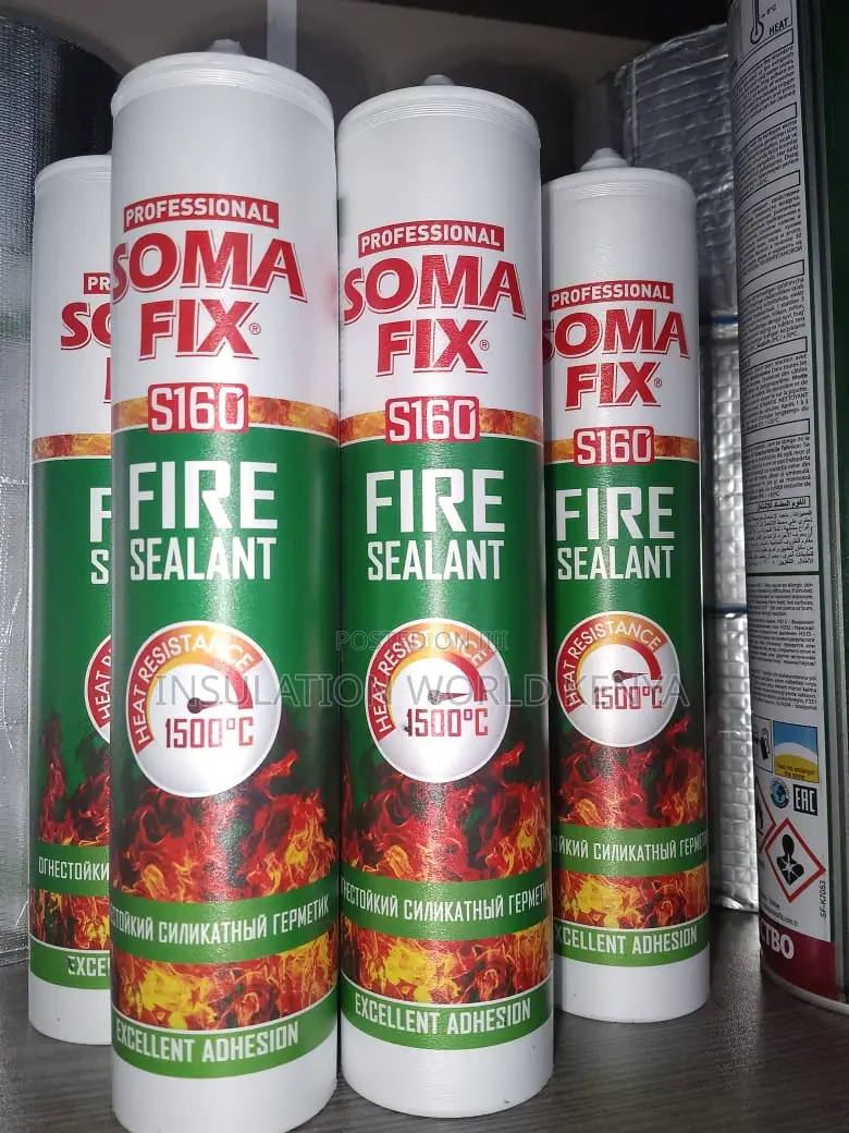 Somafix Fire Resistant Silicone Sealant – 1500°C (310ml)