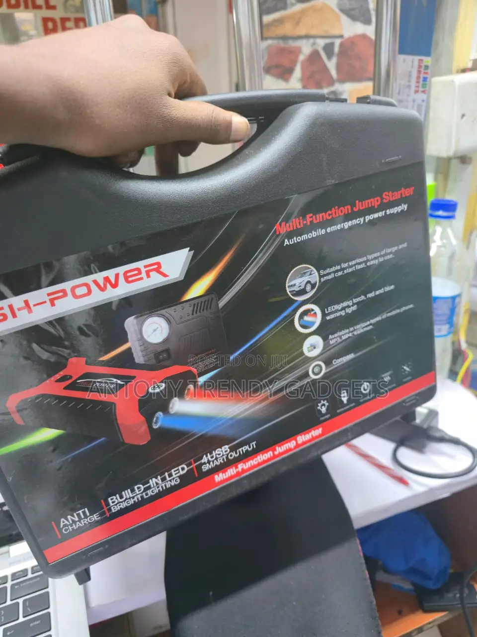 Multi-function Car Emergency Tool With Power Bank & Led Light