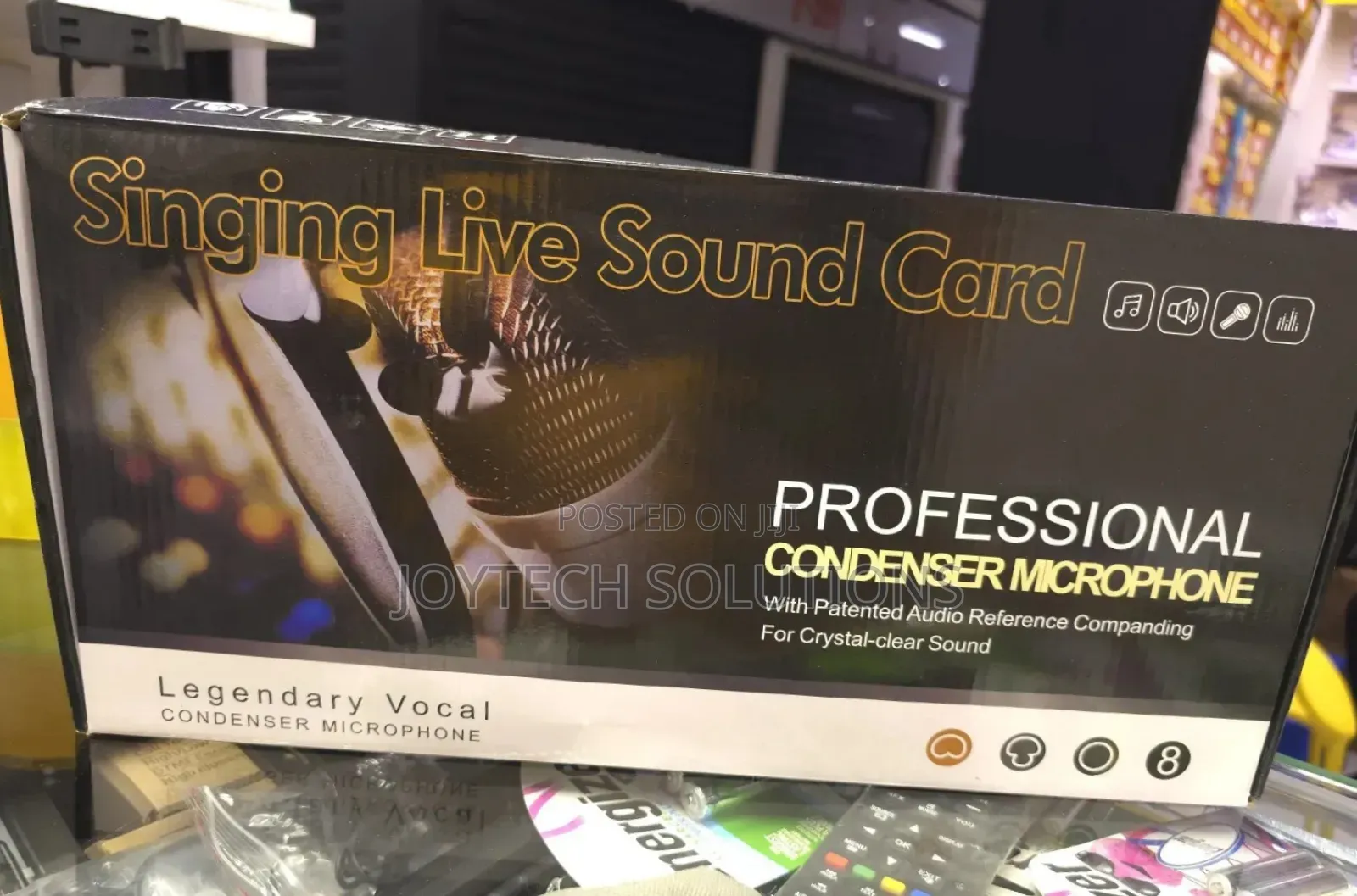 Live Sound Card, Adjustable Condenser Mic