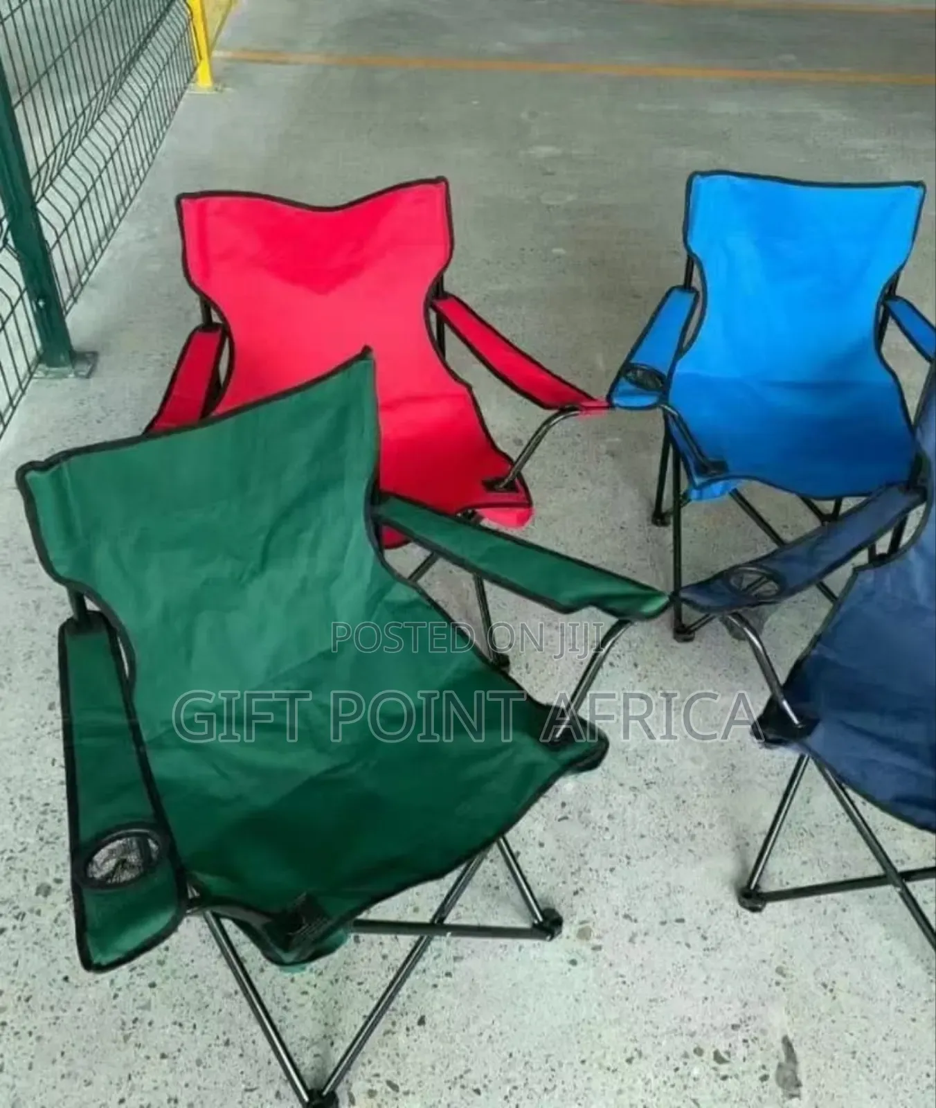 Heavy Duty Foldable Camping Chairs Available In Blue Red And Blue