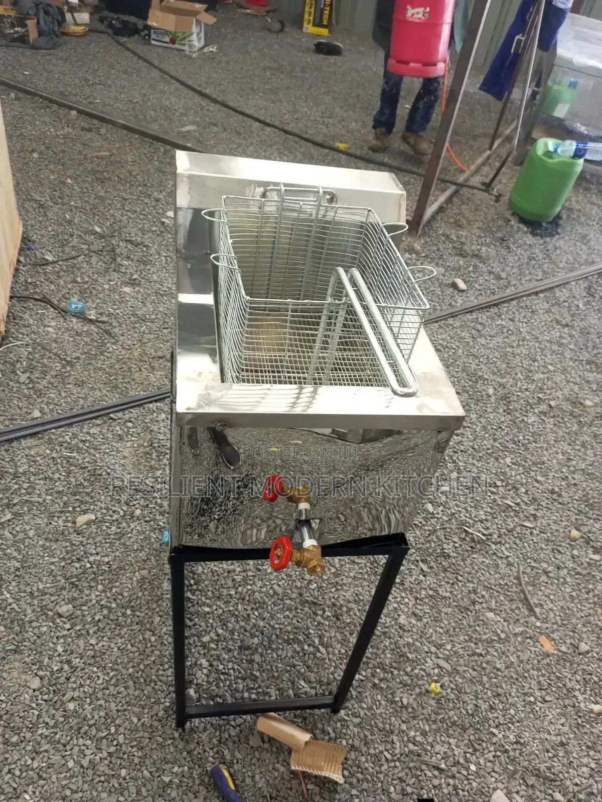 Locally Made Single Gas Chips Fryer
