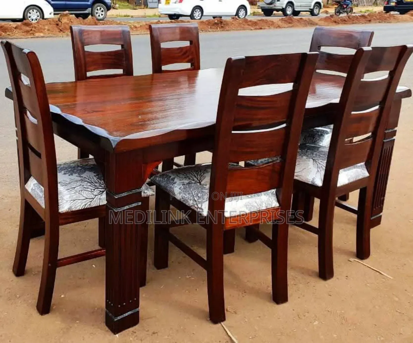 Solid Six Seater Dinning Table Set