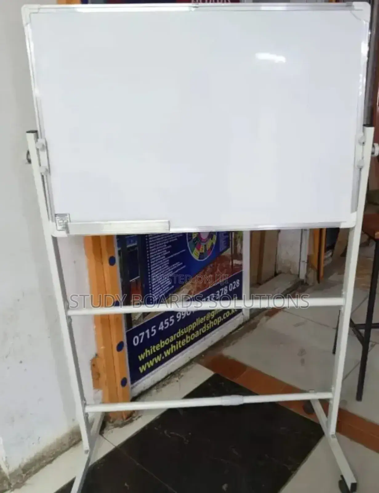 Magnetic Whiteboard 3ftx2ft With Wheeled Stand