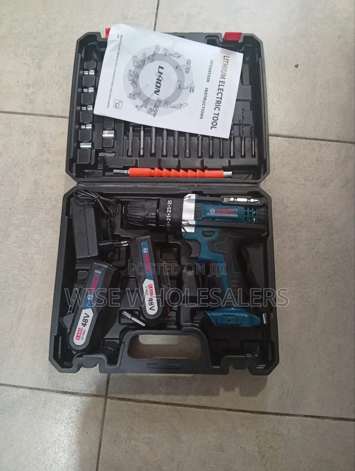 Bosch 48v Cordless Drill Set.