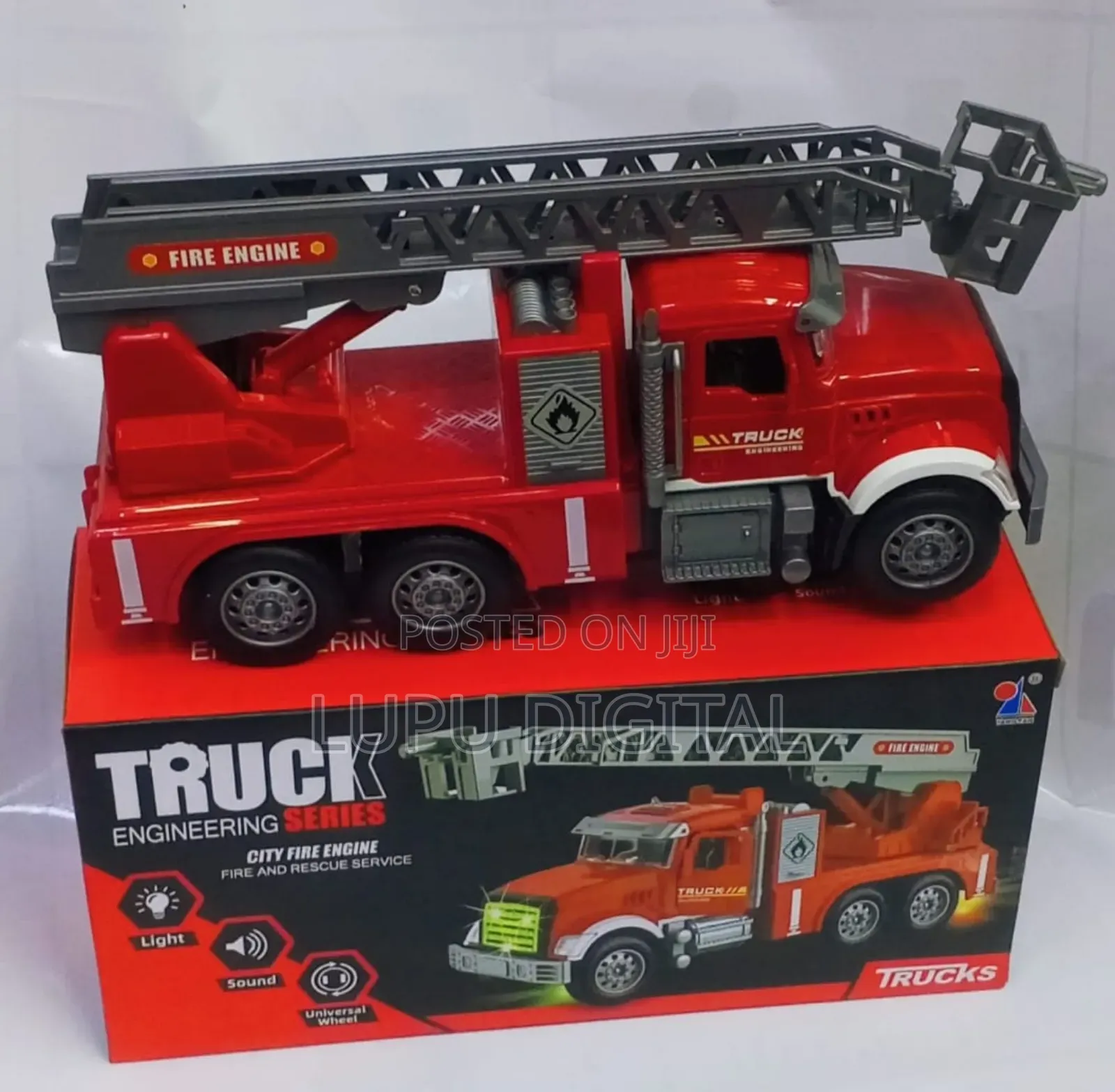 Fire Truck Engineering Series, Operated With Battery