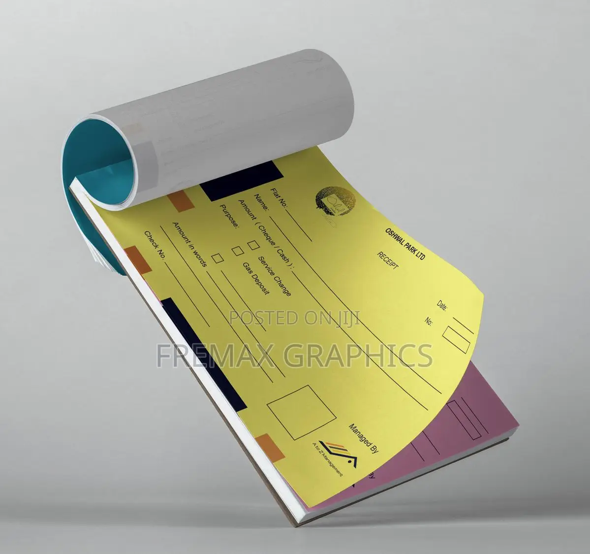 Professional Receipt Book Design Printing