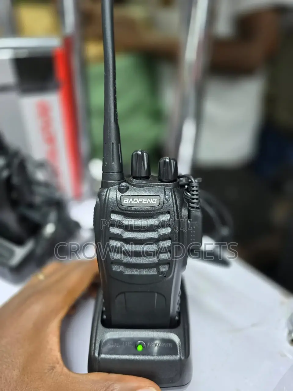 Bf-888s Portable Walkie Talkie With Led Flashlight Noise Reduction