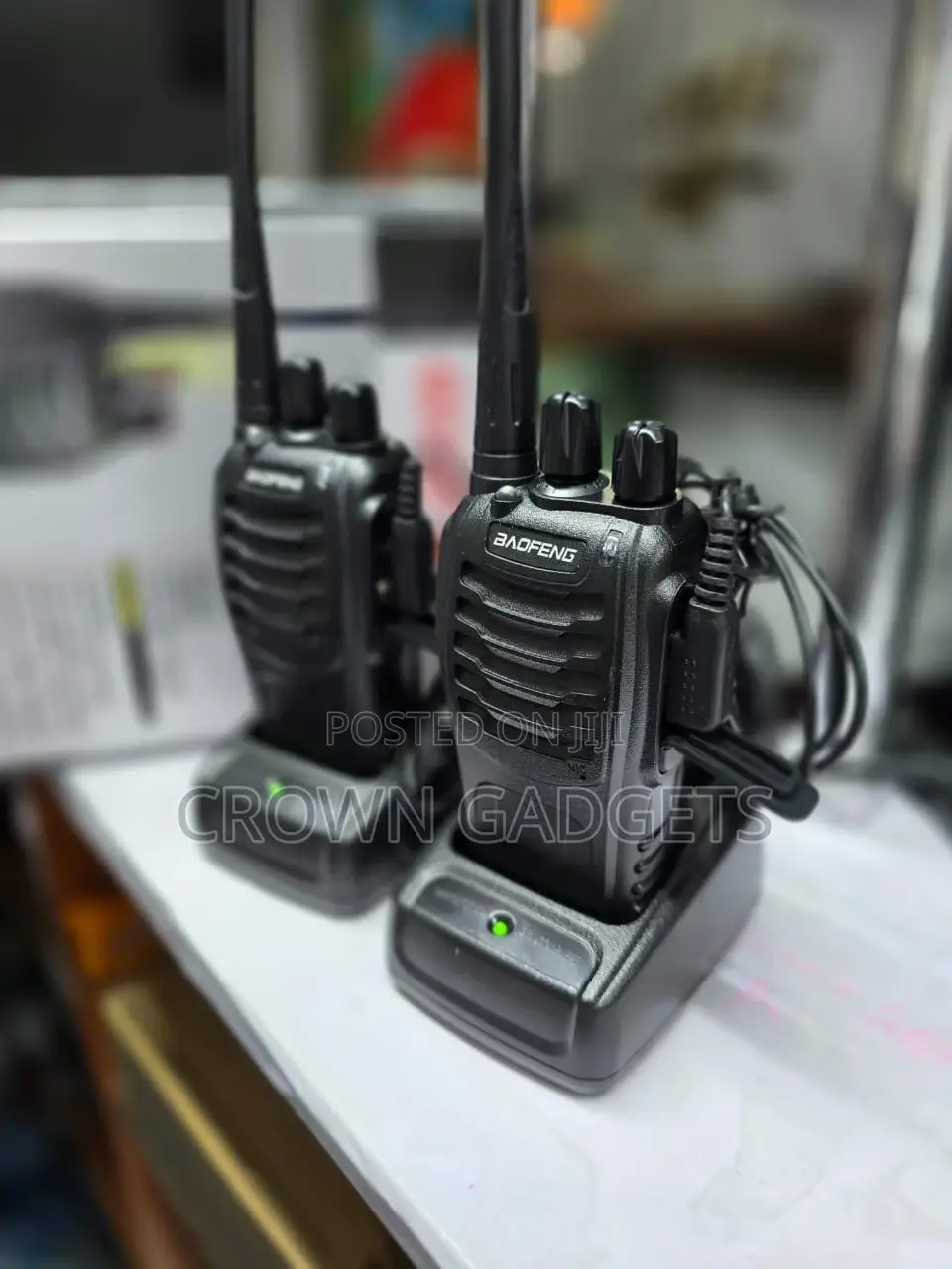 Bf-888s Portable Walkie Talkie With Led Flashlight Noise Reduction