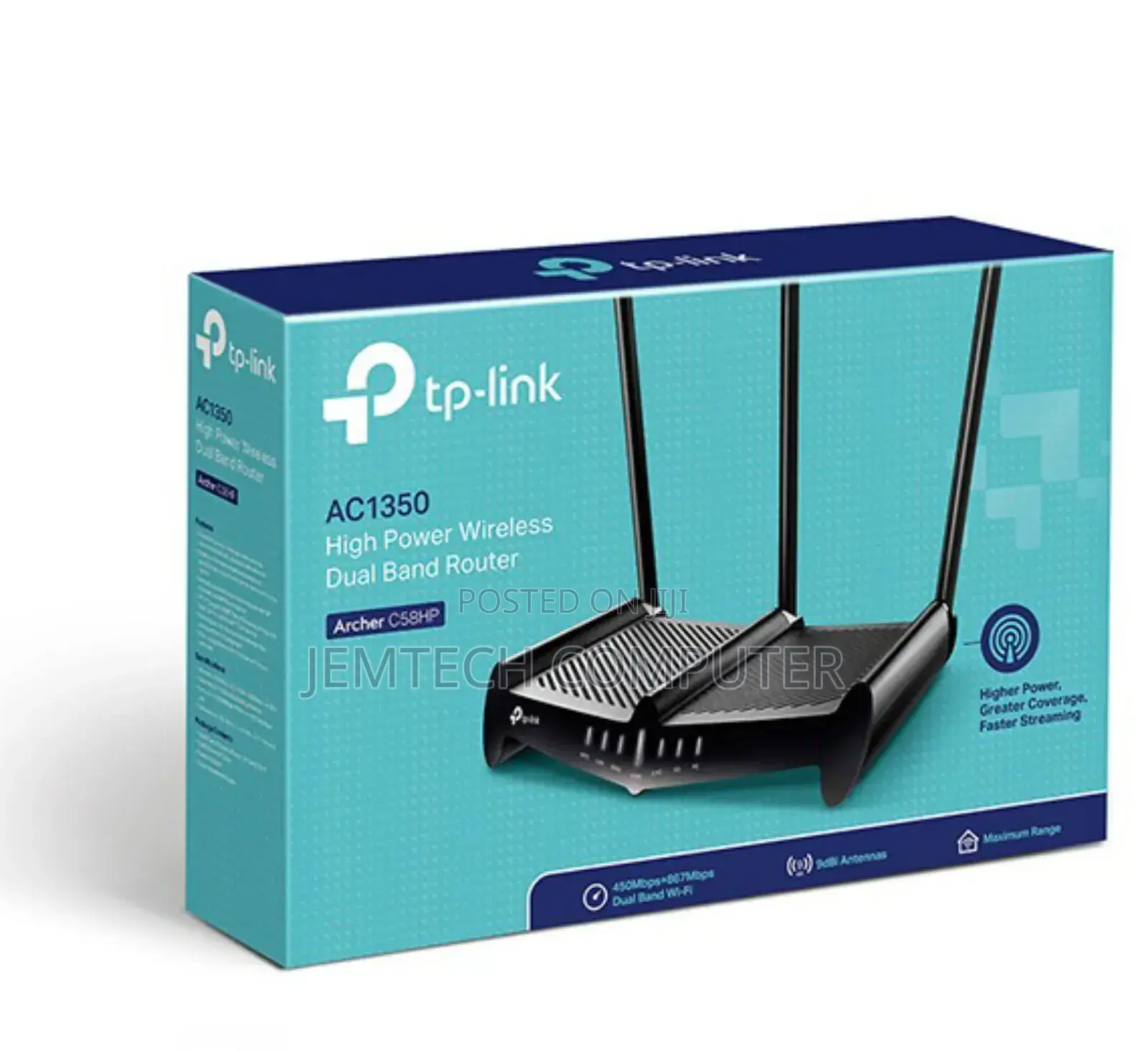 Tp-Link Ac1350 High Power Wireless Dual Band Router -Tl-Archer C58hp