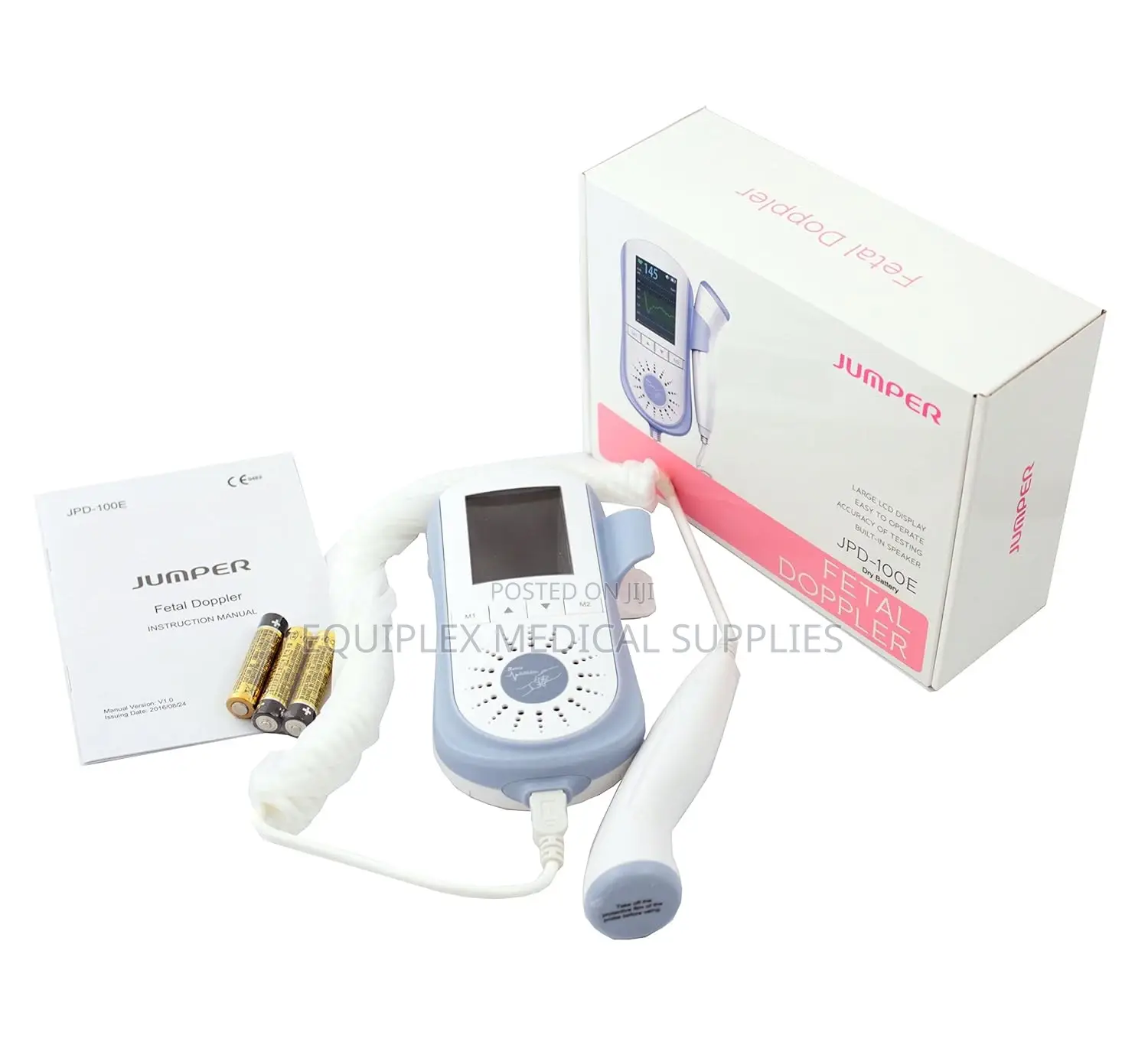 Portable Fetal Doppler – JPD-100f (Jumper) (Clear and Accurate)