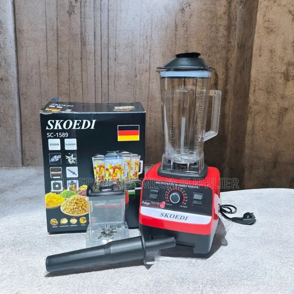 Compact Design Space Efficient 2-in-1 2.5 Litre Skoedi Blender Grinder