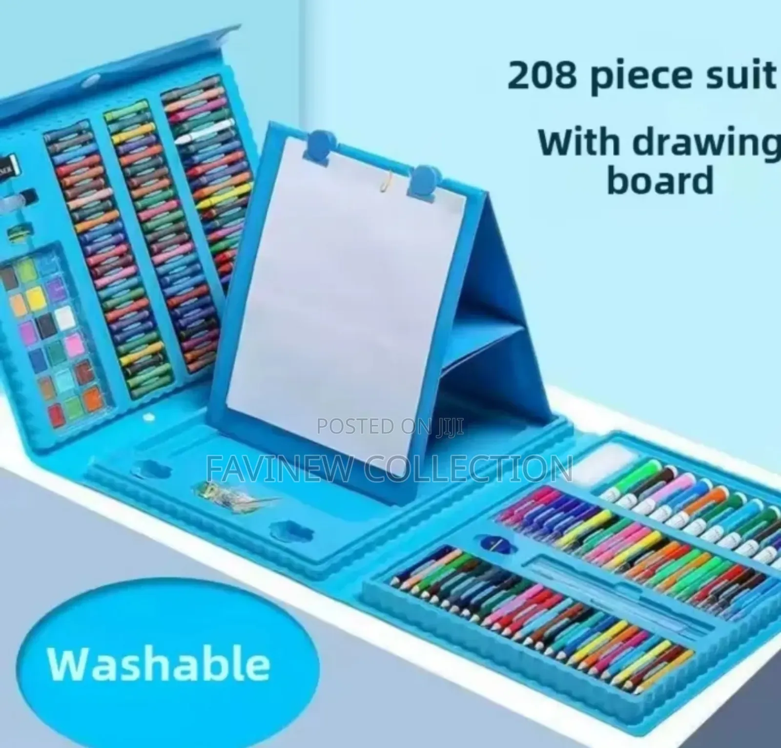 208 Pc Art Drawing/Painting Set With Drawing Board