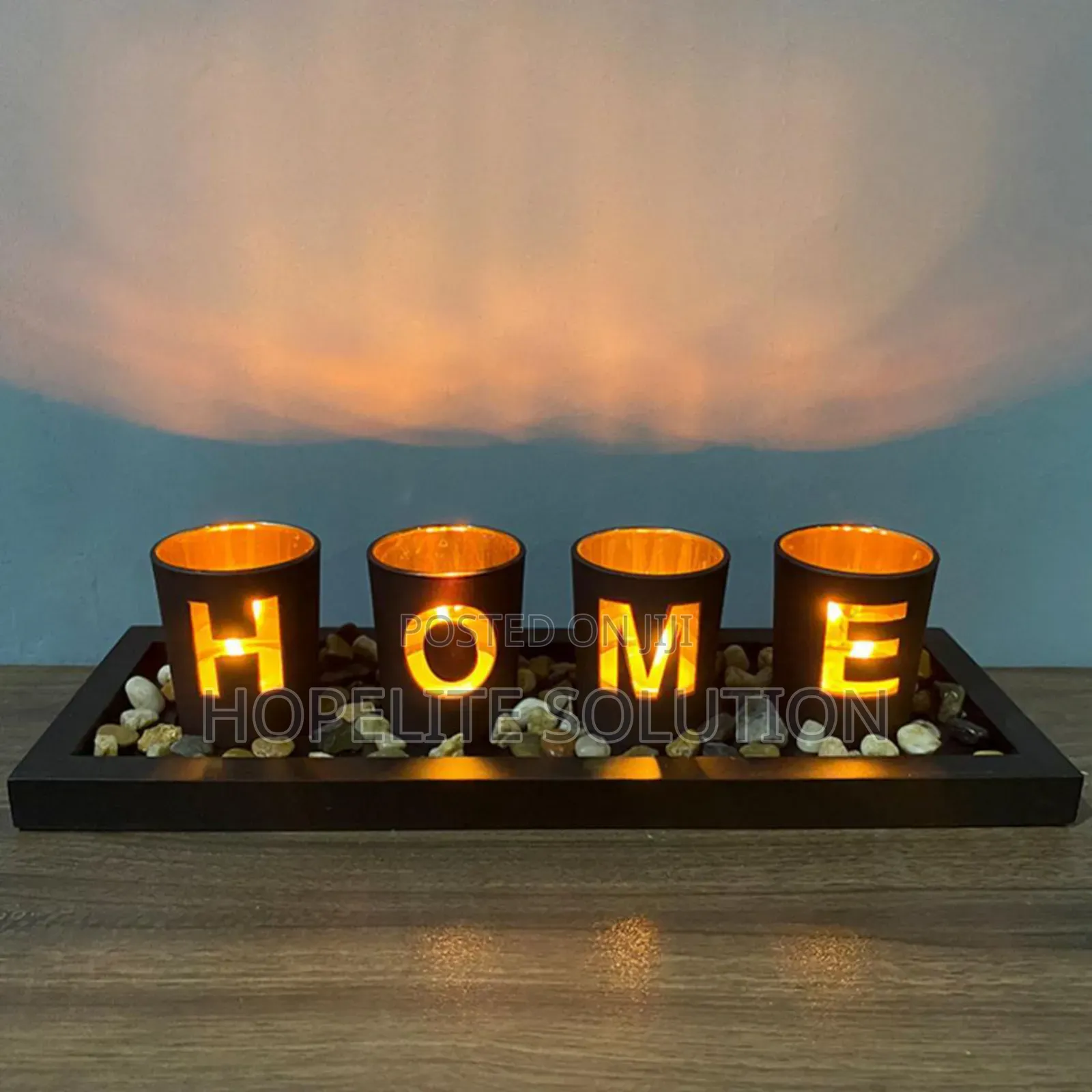 Home - Branded 4pc Glass Candle Holder S