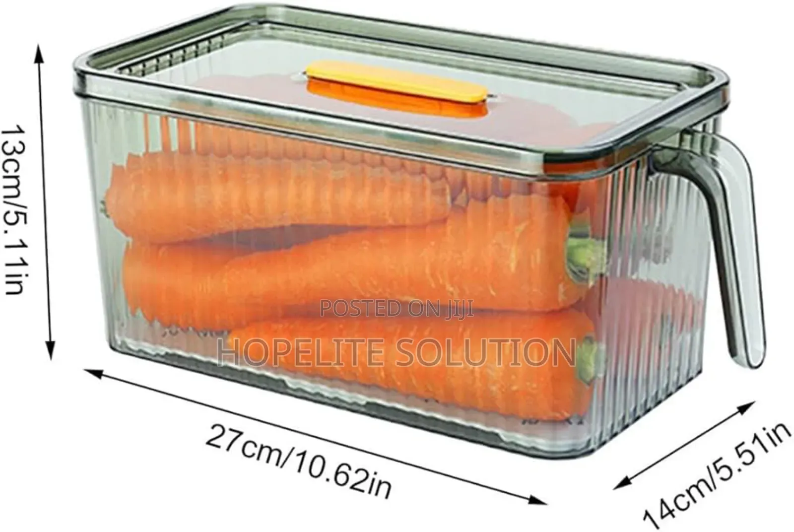 3l Elegant Acrylic Fridge Container With Date Indicator