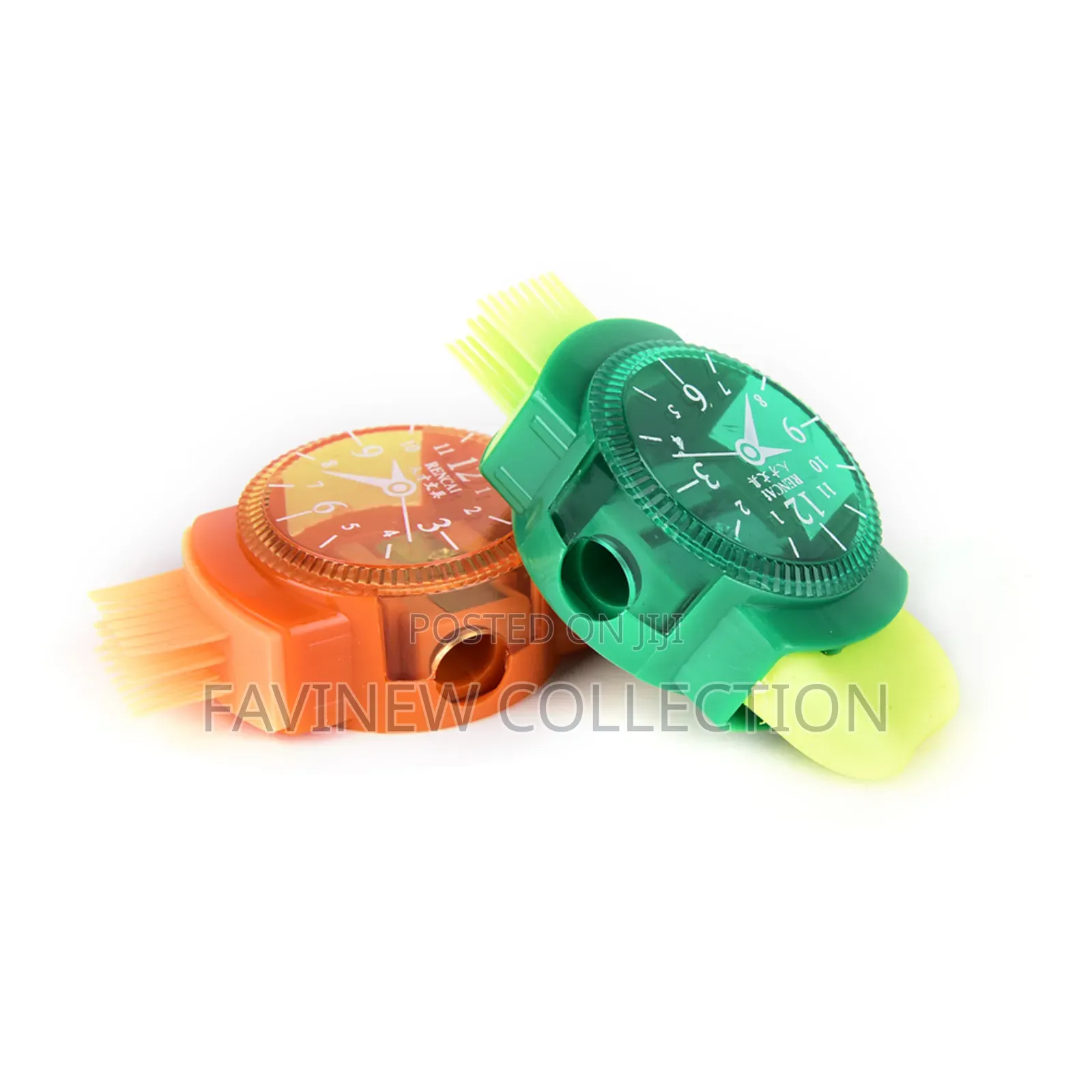 3 In 1 Creative Watch Shape Pencil Sharpener With Eraser And Brush