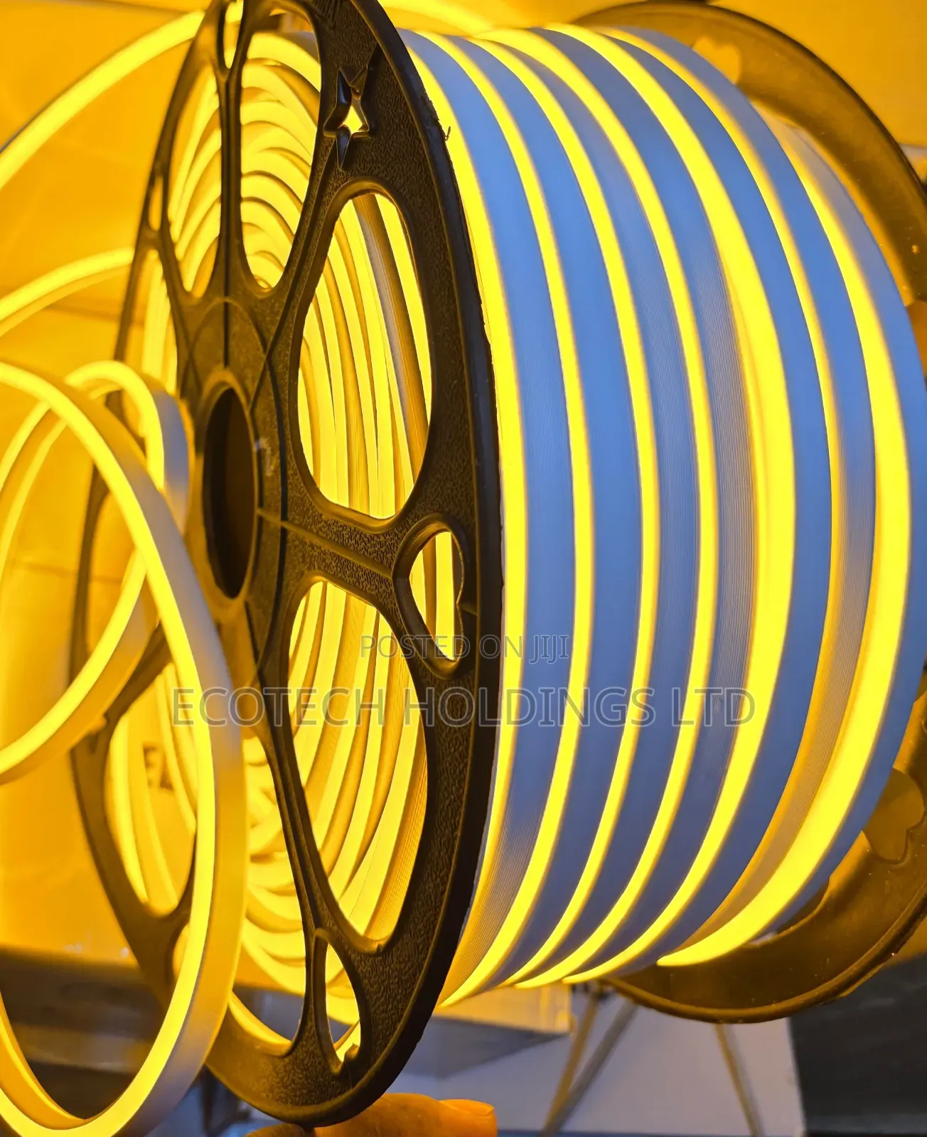 Two Sided Yellow Neon Strip Lights