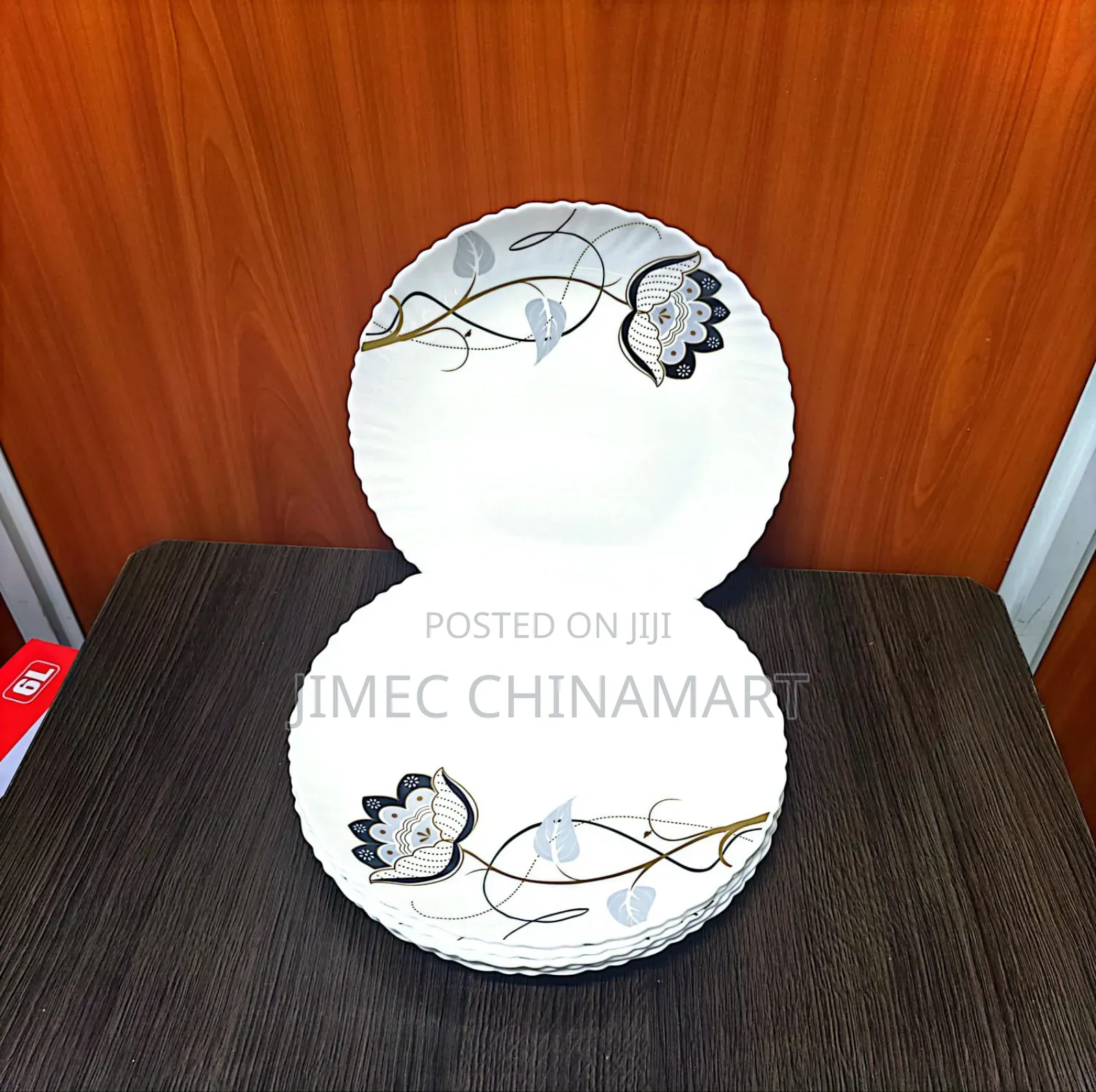 10" Round 6-PCS Ceramic Dinner Plates