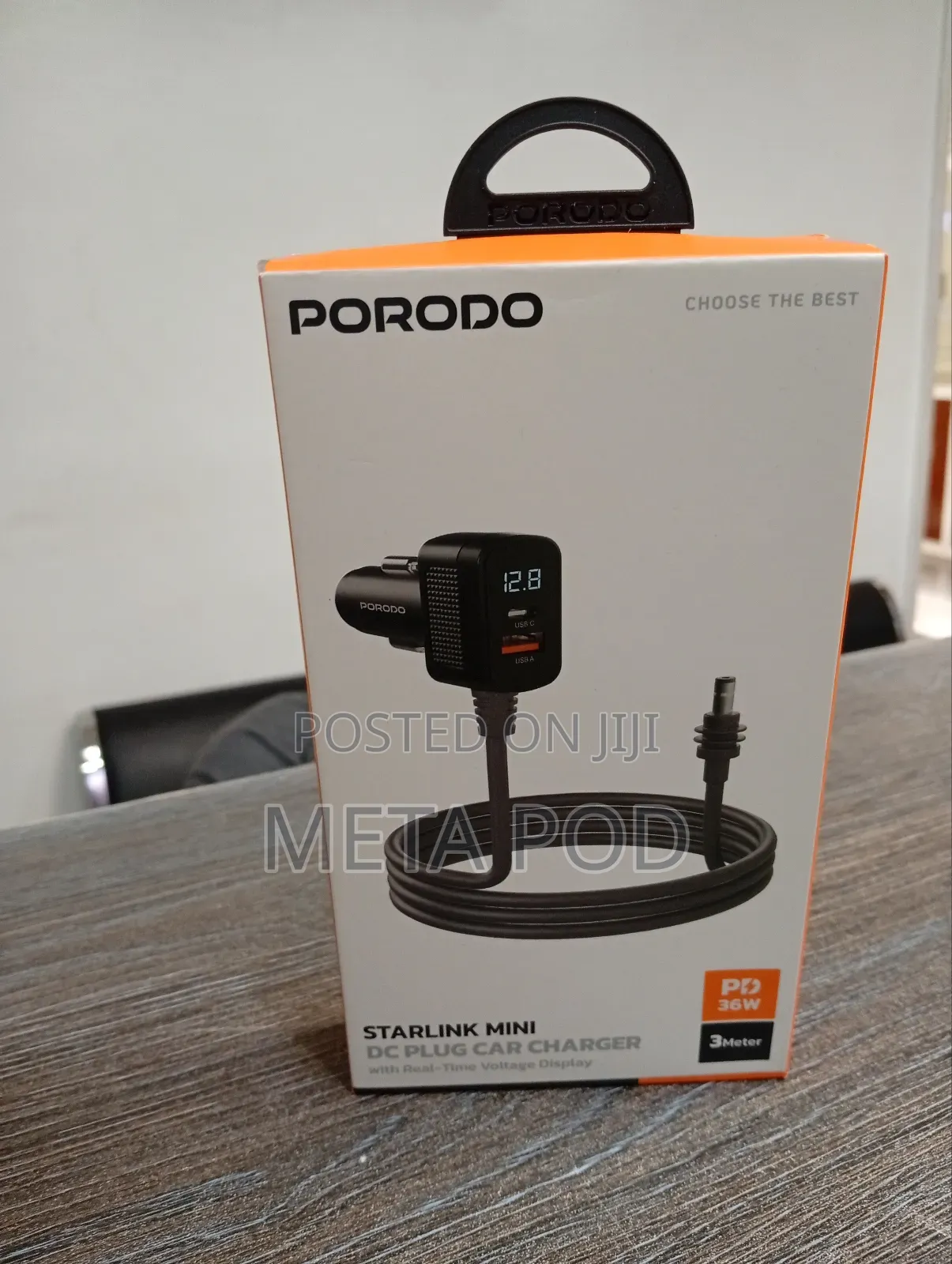 Porodo Starlink Mini Dc Plug Car Charger