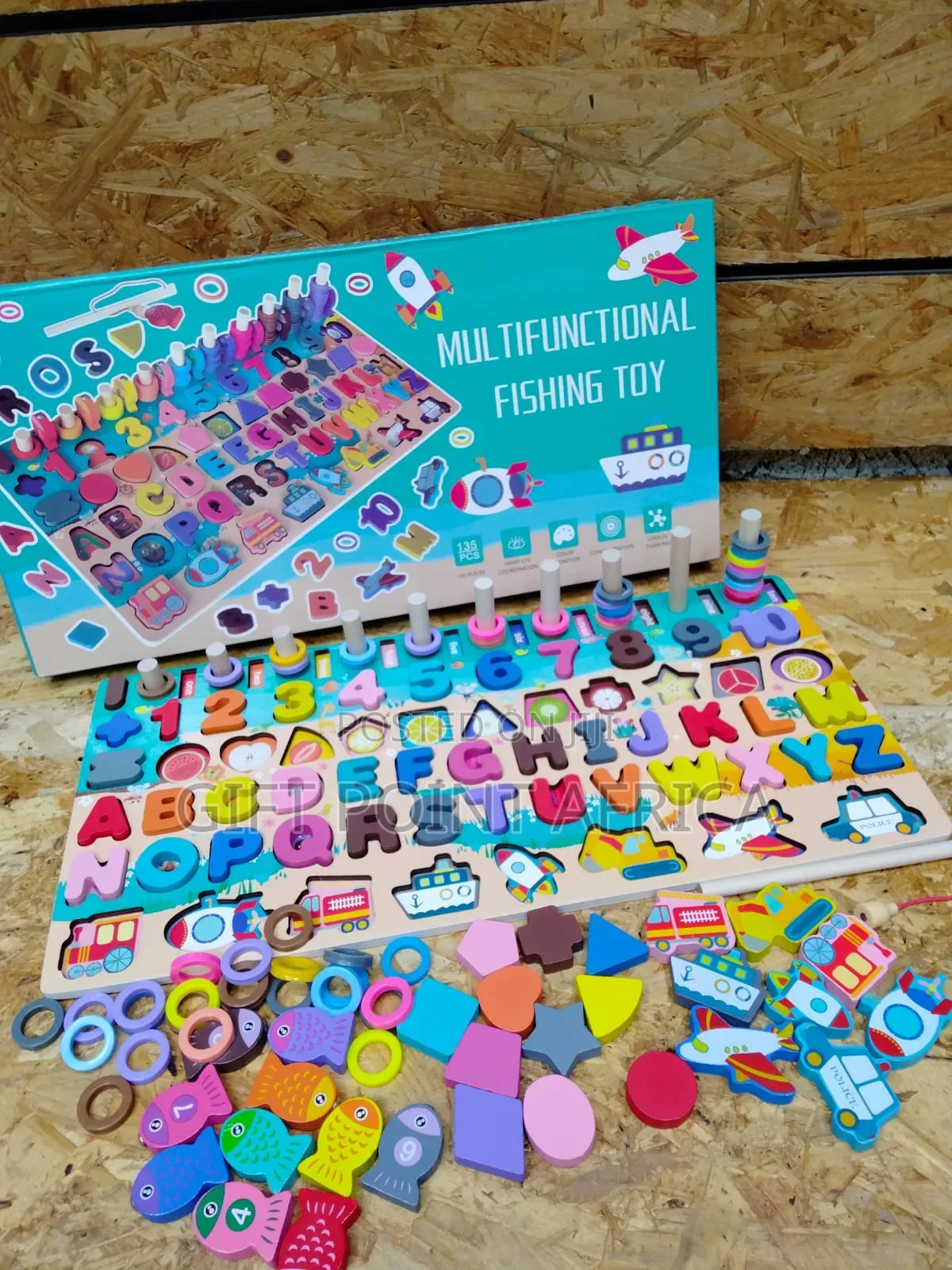 7 In 1 Multifunctional Monte Sorry Board With Letters Shapes  For Kids