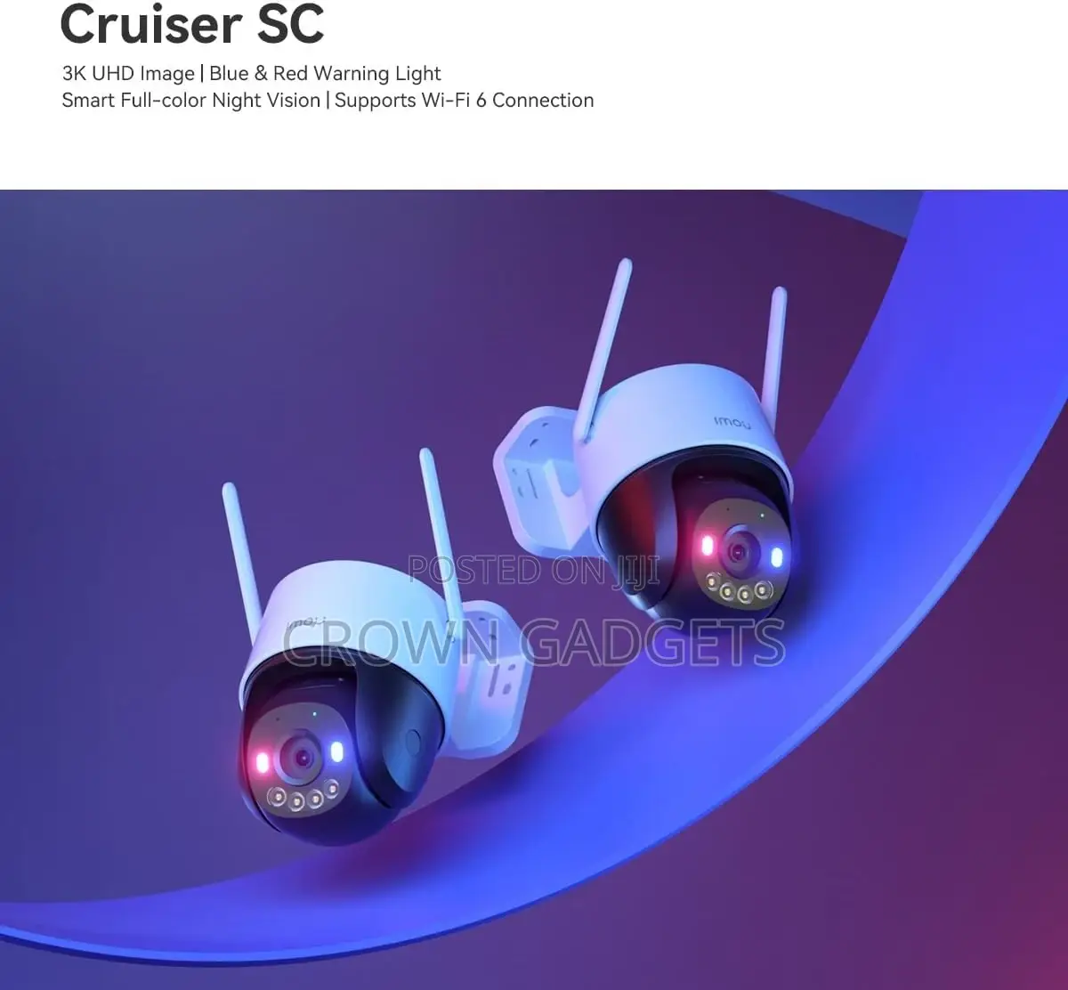 Smart Outdoor Security Camera Imou Cruiser 3mp Wifi 6 PTZ