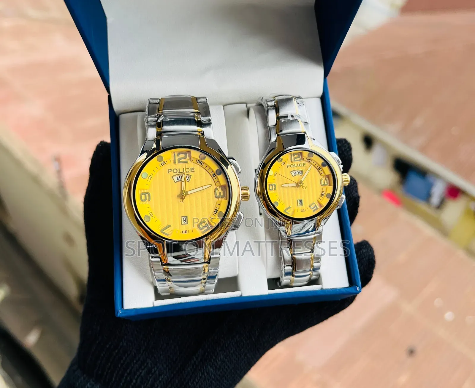 Couple Set Watch (Police) Water Resistant - 1pc 3000/- 2pcs 4500/-