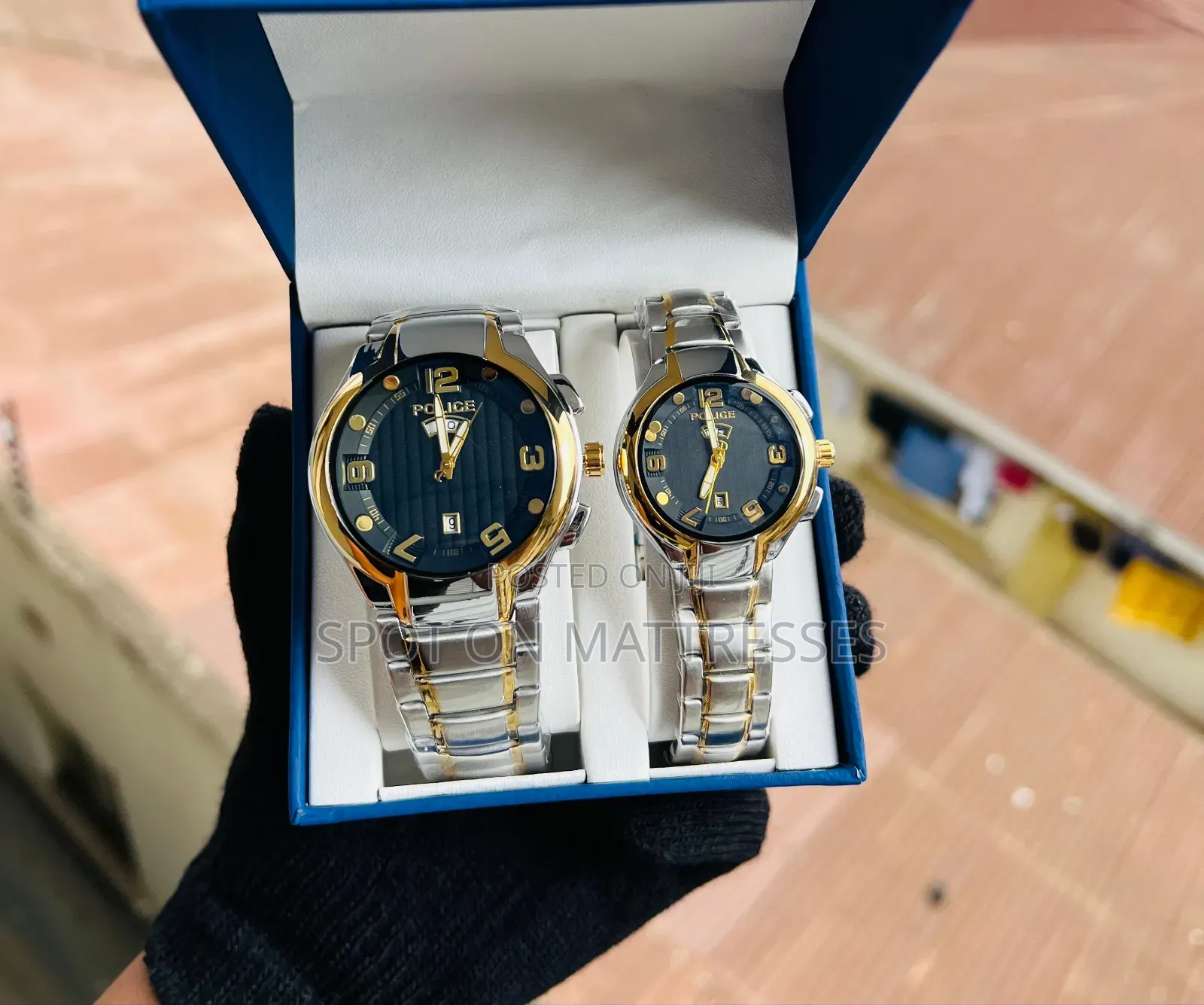 Couple Set Watch (Police) Water Resistant - 1pc 3000/- 2pcs 4500/-
