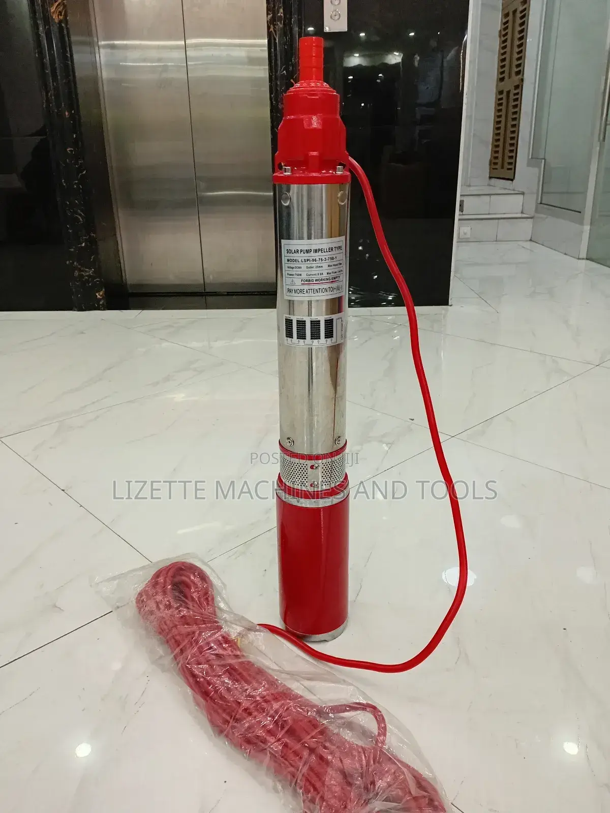 750w Impleller Solar Submersible Pump 75m Head