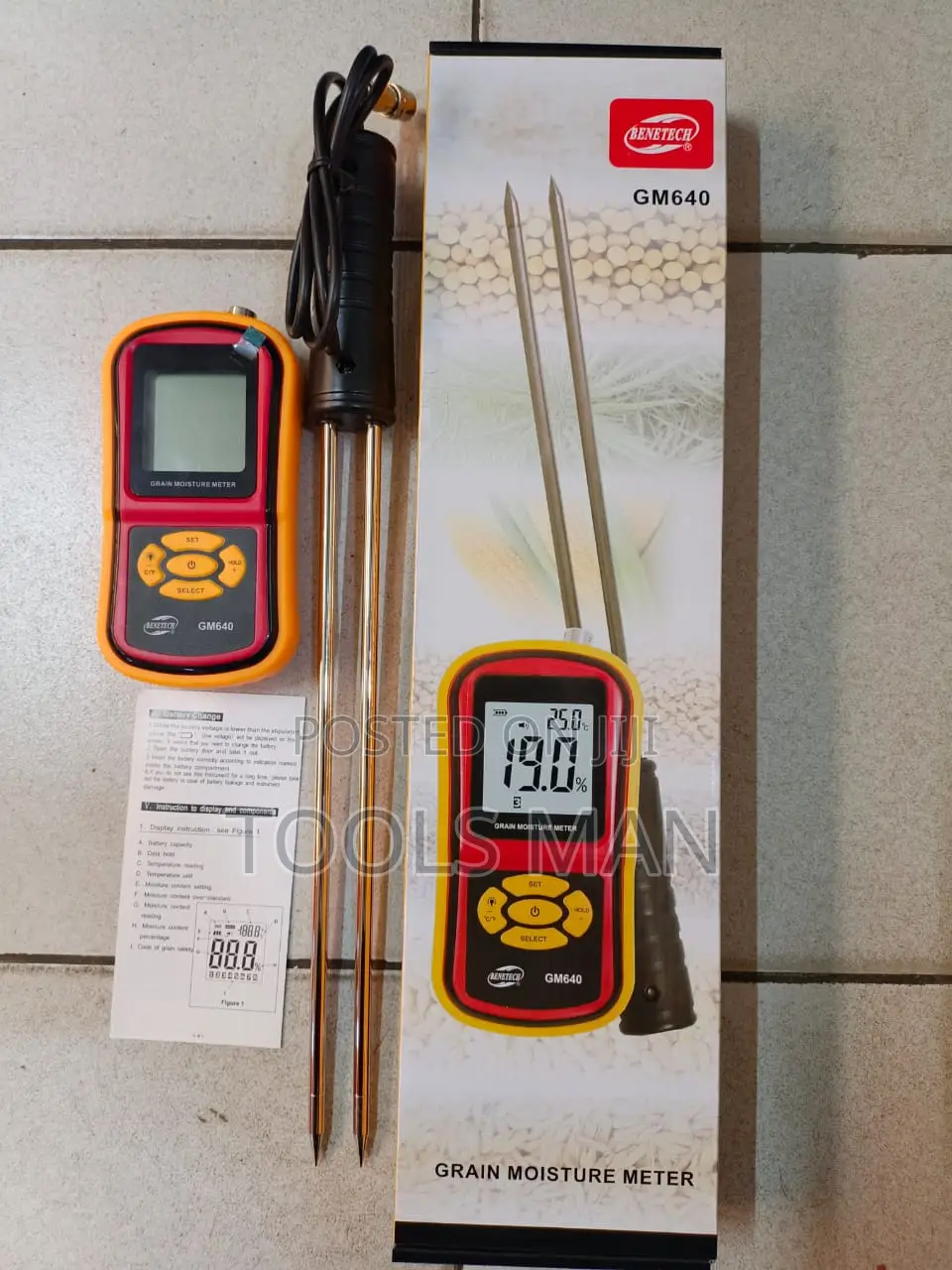Grain Moisture Meter. Gm640 Water Content Metre