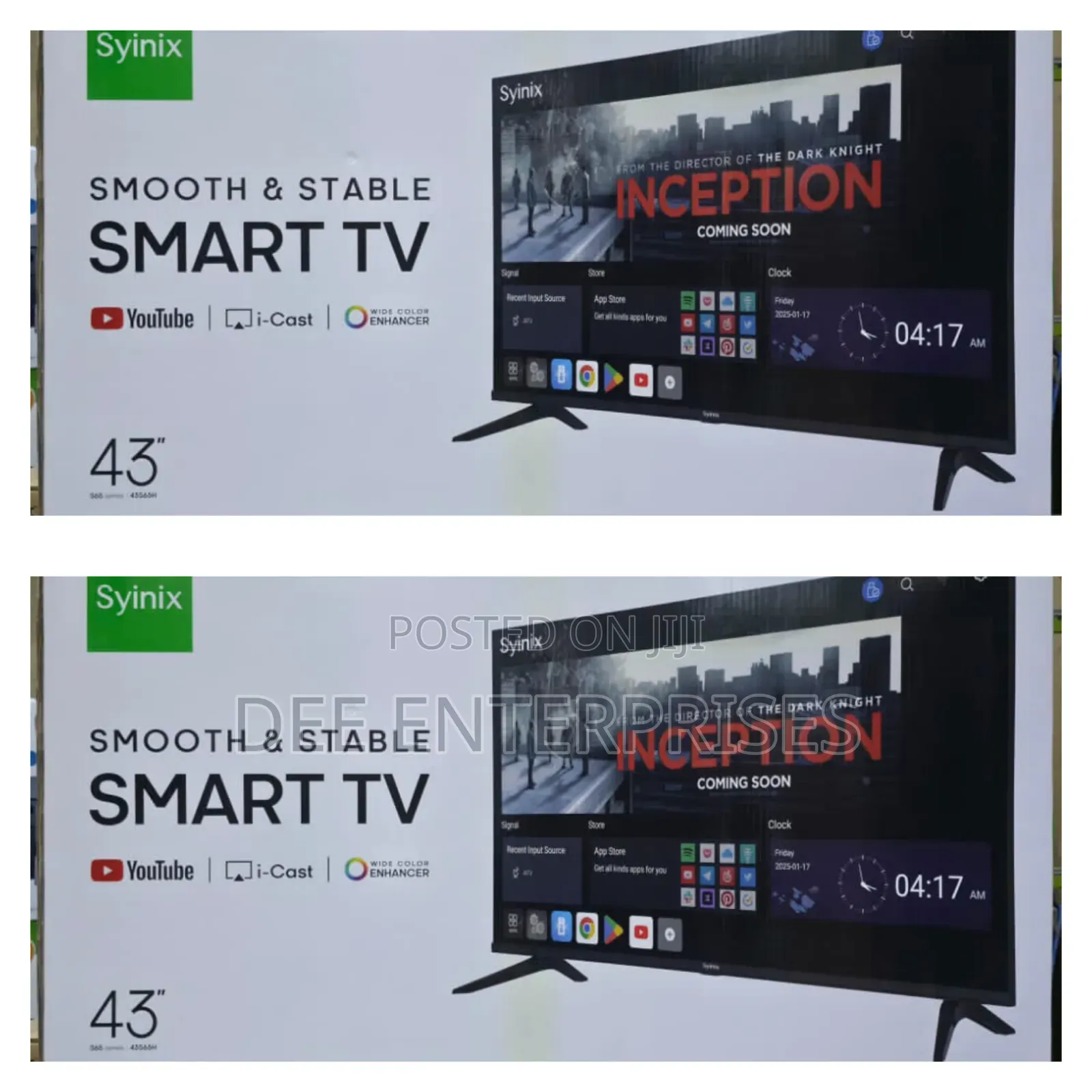 Syinix 43" Smart Tv