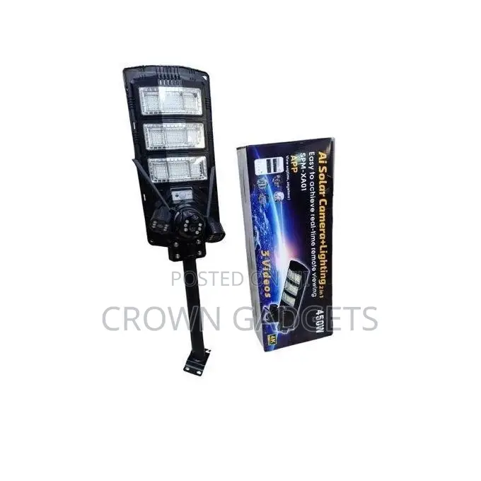 Ai Solar Camera Street Light 450w With CCTV Motion Sensor