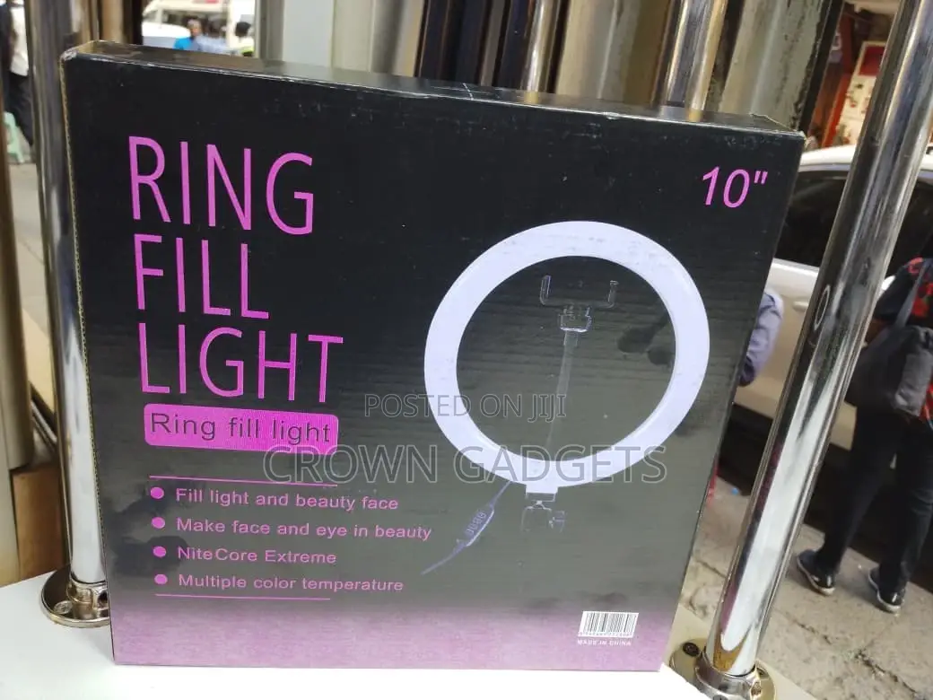 10′′ Ring Fill Light Usb Powered With Phone Holder Stand