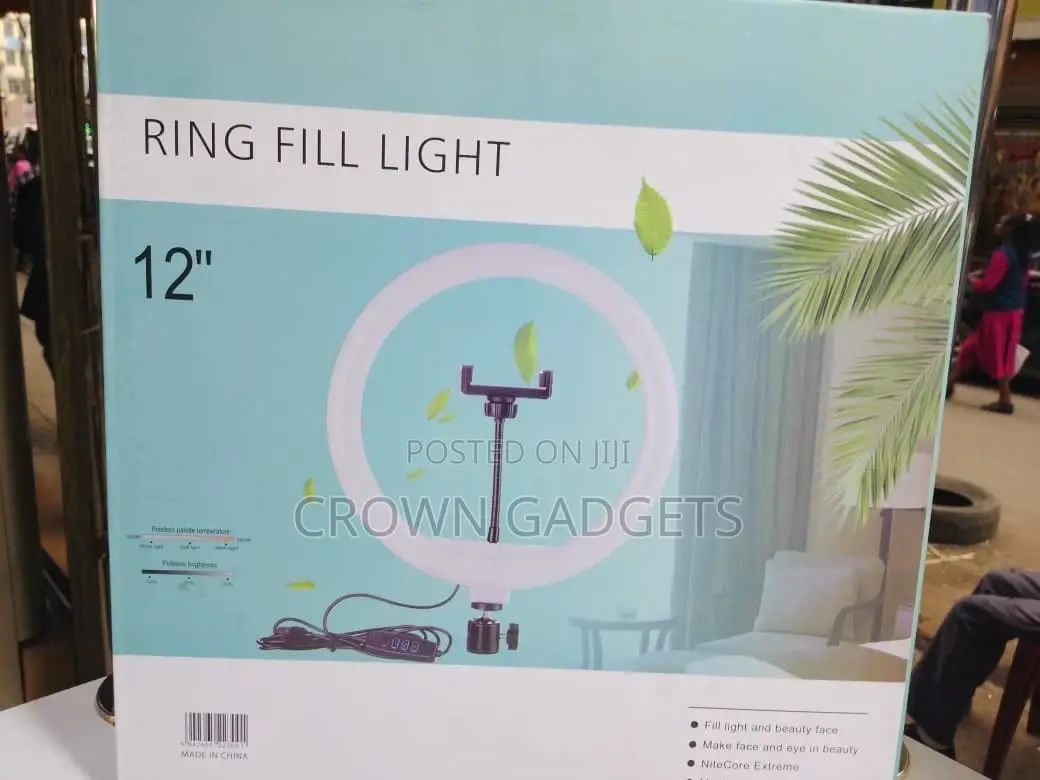12” Led Ring Fill Light for Makeup, Streaming Photography