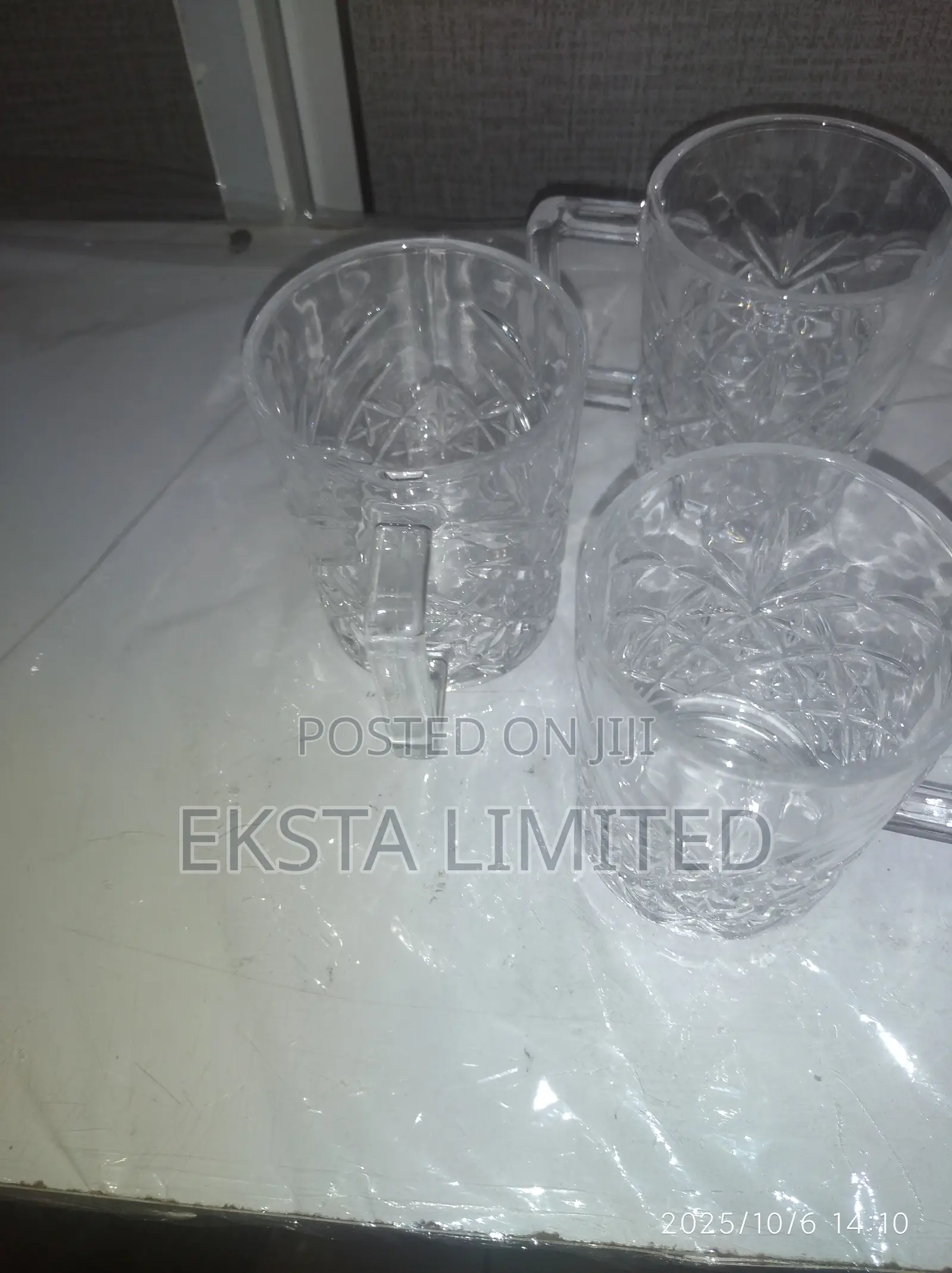 Oria Diamond Cut Tea Set