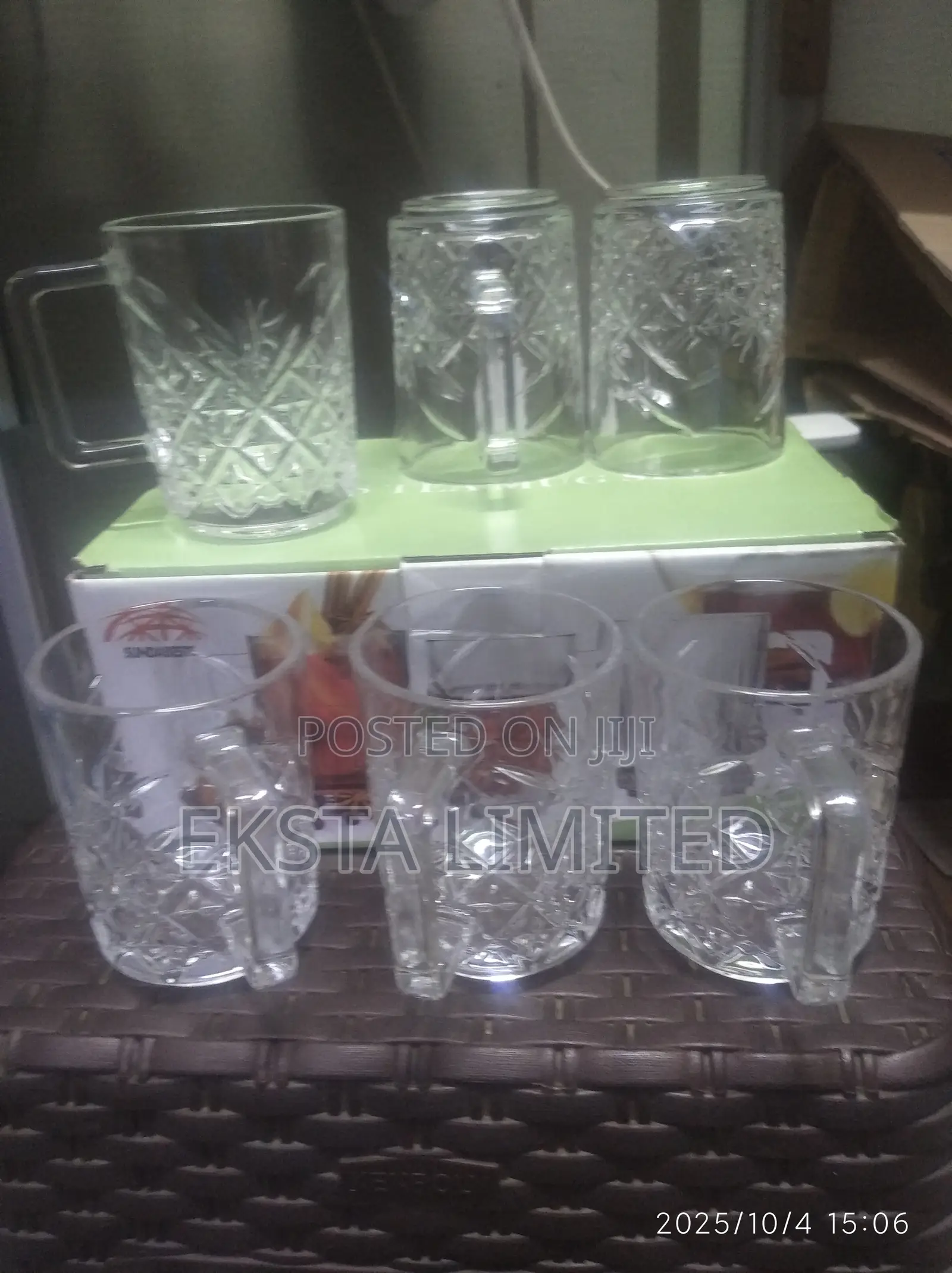 Oria Diamond Cut Tea Set
