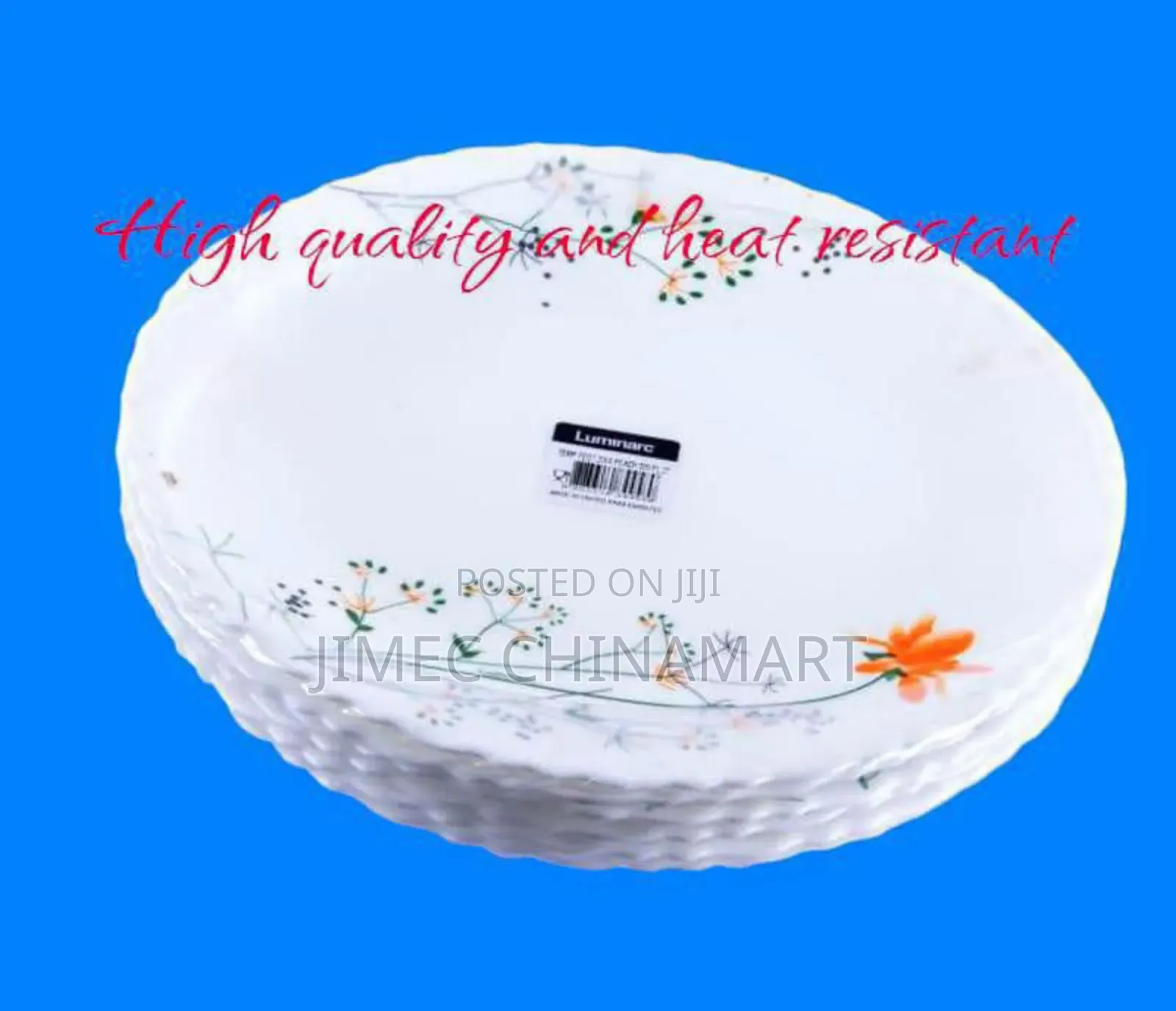 6pc Luminarc Ziva Peach Dinner Plates