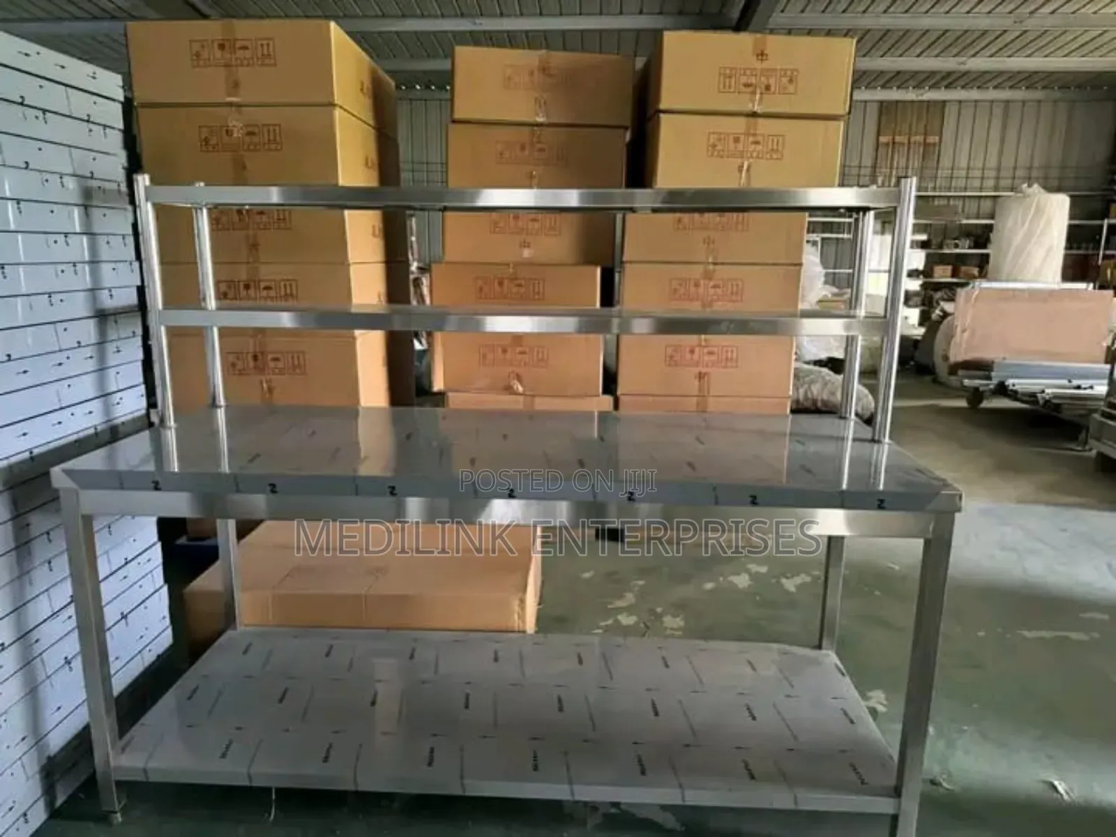 Ss 304 Stainless Steel Combined Table and Rack