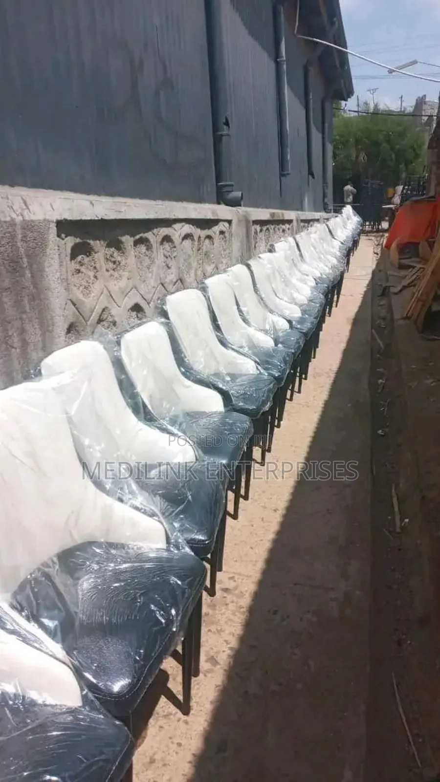 Metallic Upholstered Restaurant Chairs