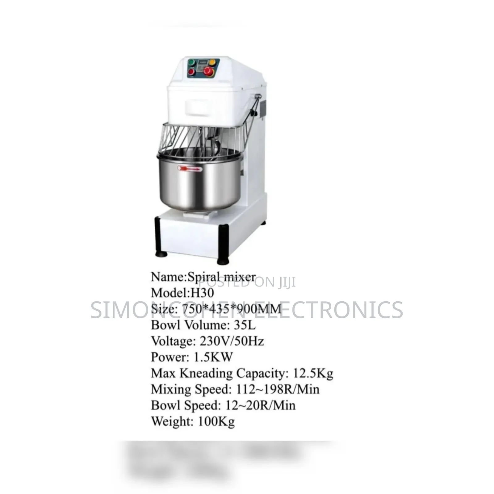 Premier 35l Spiral Mixer